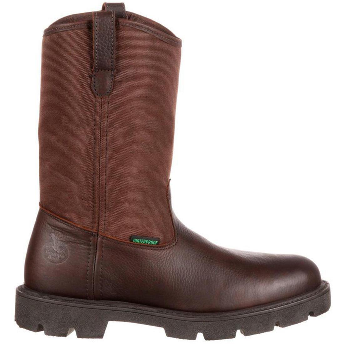 Homeland Steel Toe Waterproof Work Boots - Men's Safety Wellington Boots for Construction, Farming & Outdoor Work - Slip Resistant & Comfortable