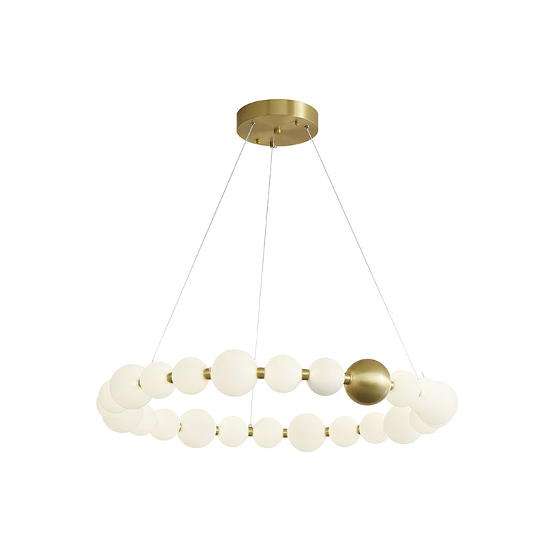 Aeyee Crystal Pearls Chandelier - Elegant Ceiling Light Fixture for Dining Room, Bedroom, Living Room & Wedding Decor