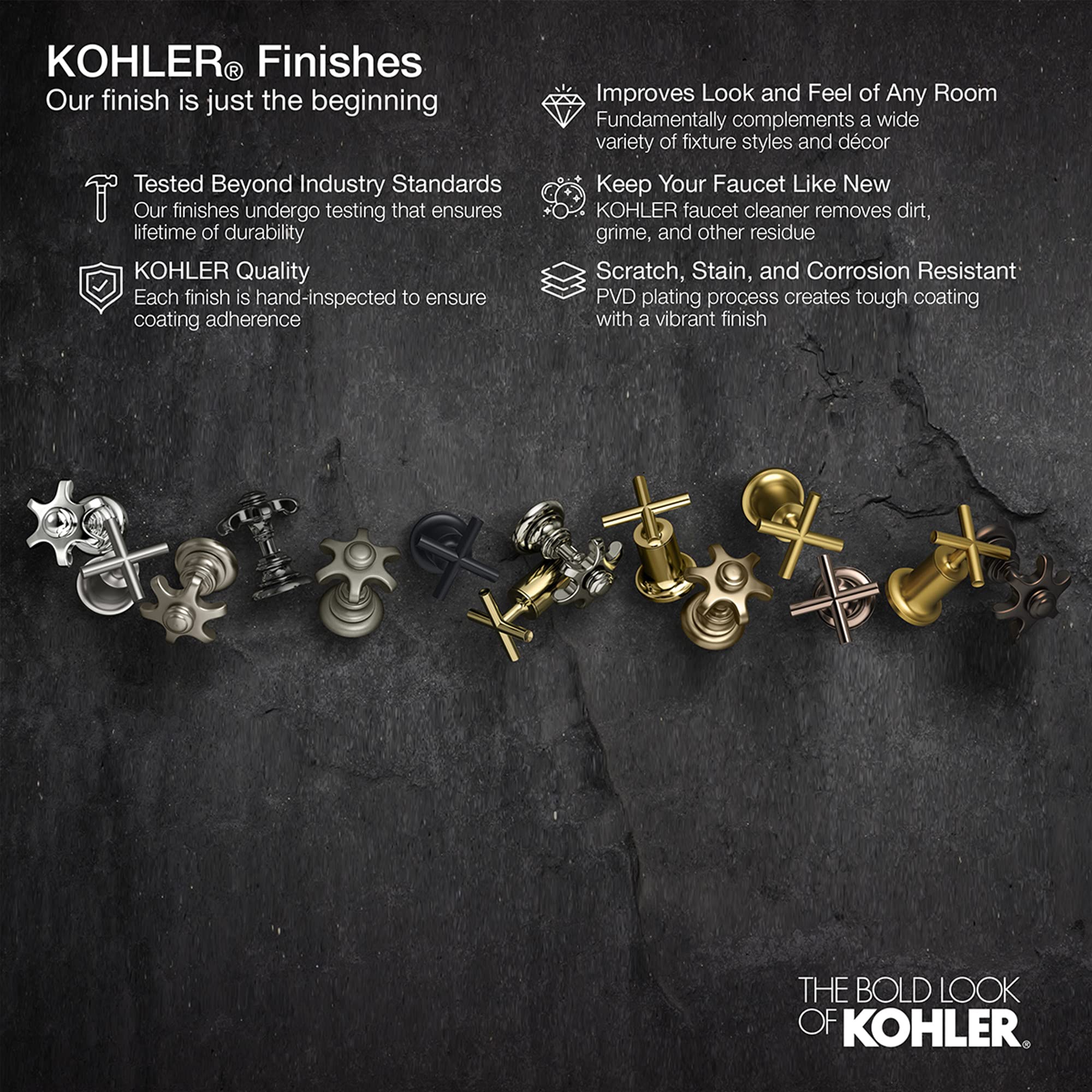 KOHLER SQUARE 24-Inch Bathroom Towel Bar - Modern Chrome Finish for Bathroom, Spa, and Hotel Decor