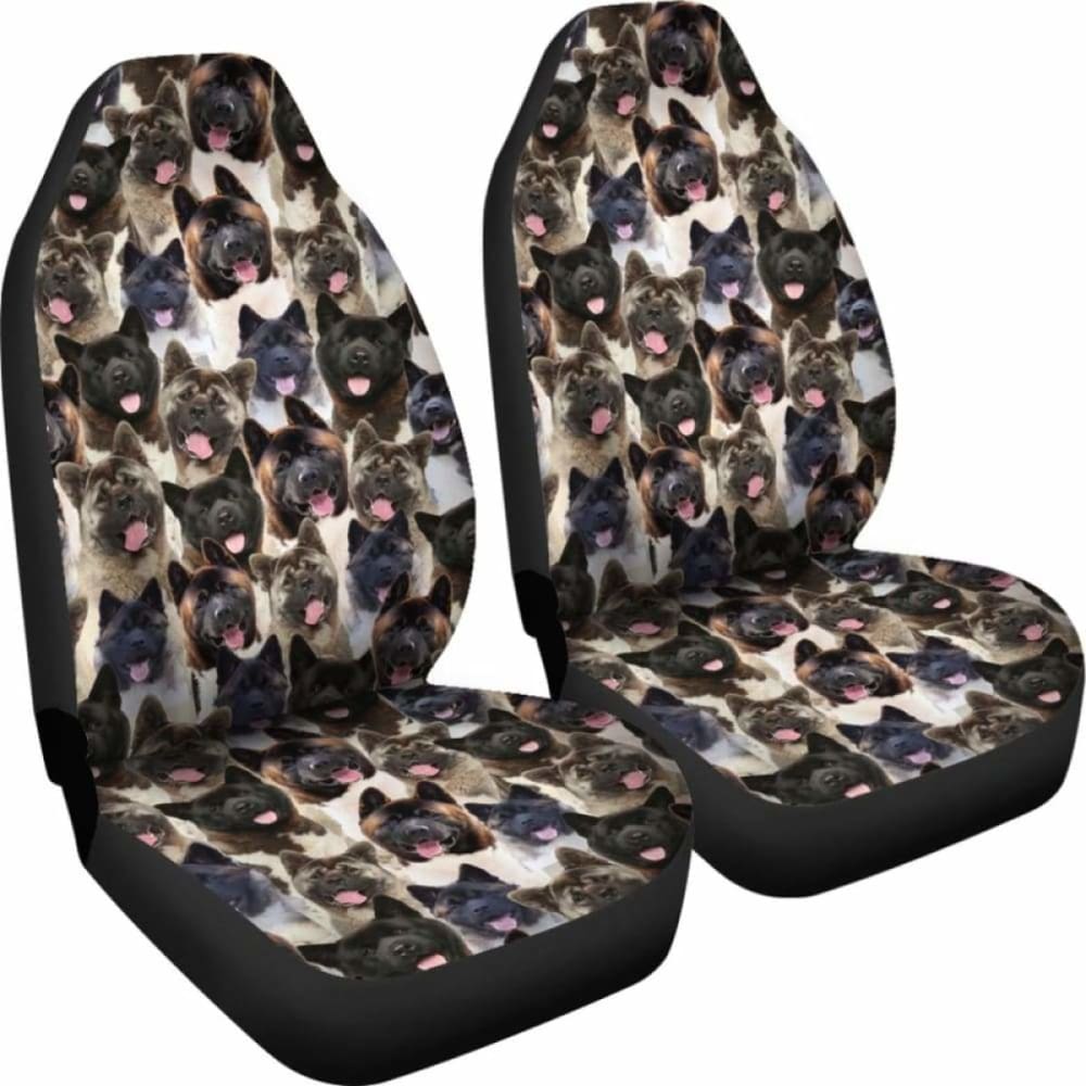 Akita Full Face Car Seat Covers - Universal Fit for Cars, Trucks & SUVs - Waterproof & Durable Protection for Pets, Kids & Spills - Perfect for Road Trips, Daily Commutes & Outdoor Adventures