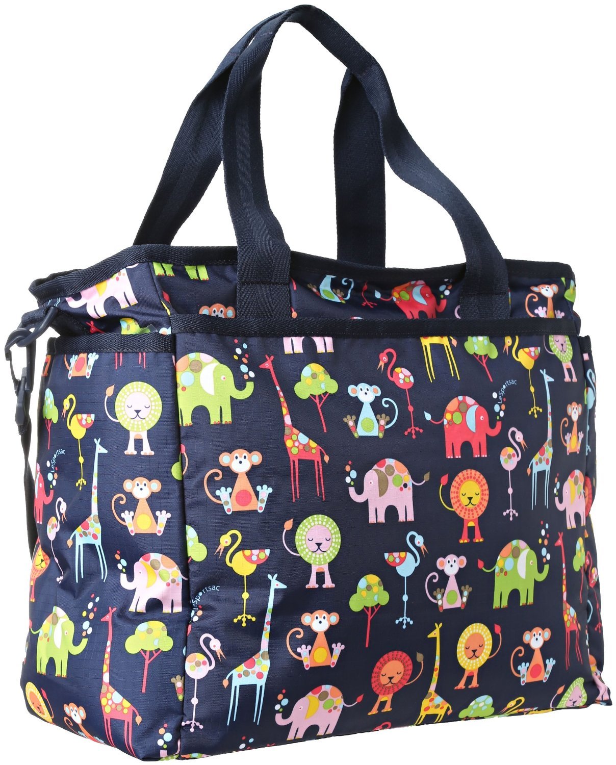 LeSportsac Ryan Baby Bag - Zoo Cute Pattern Diaper Backpack for Moms | Perfect for Daycare, Travel & On-the-Go Parenting