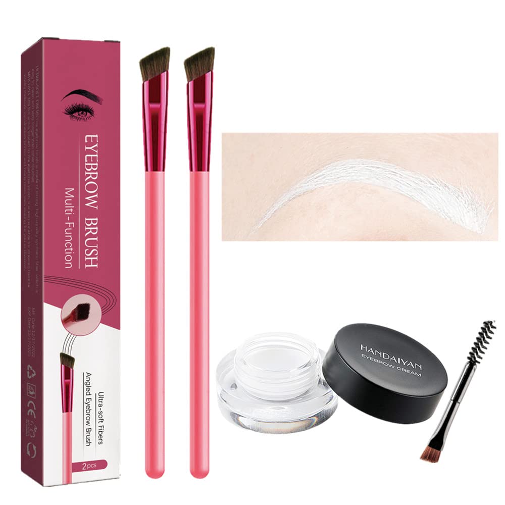 Zelda Beauty 4D Eyebrow Stamp Brush - White for Perfect Brows
