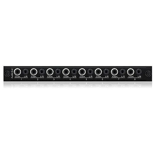 Blustream PRO 8ABV 8-Way Audio Distribution Breakout Board - High-Quality Black AV Splitter for Home Theater, Studio & Multi-Room Audio Systems