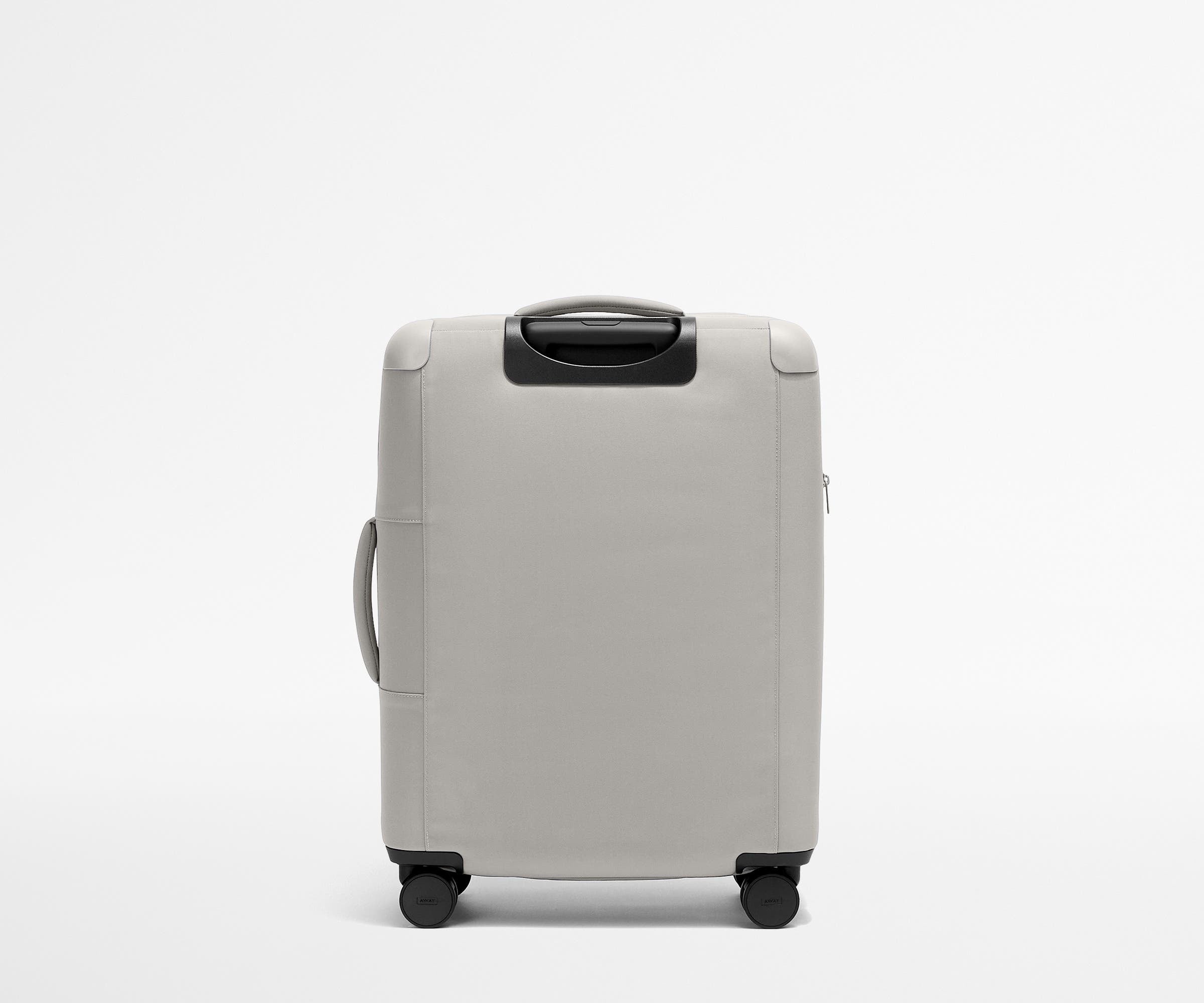 Premium Softside Medium Luggage in Cloud Gray - Lightweight & Durable Carry-On for Business Travel & Weekend Getaways