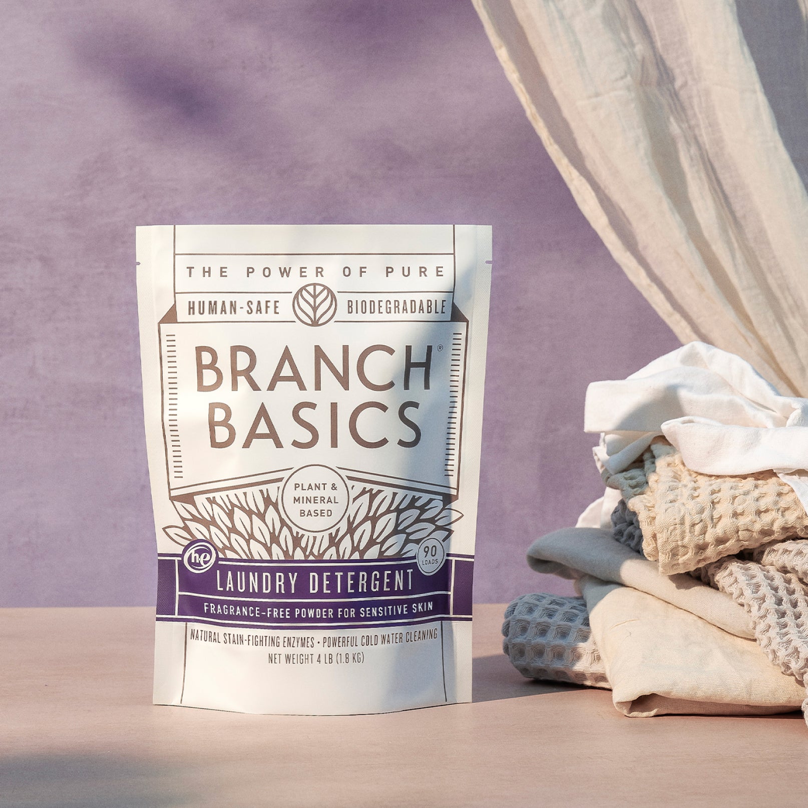Eco-Friendly Laundry Detergent Pods - Plant-Based, Hypoallergenic & Fragrance-Free for Sensitive Skin | Perfect for Babies, Gym Clothes & Everyday Wash