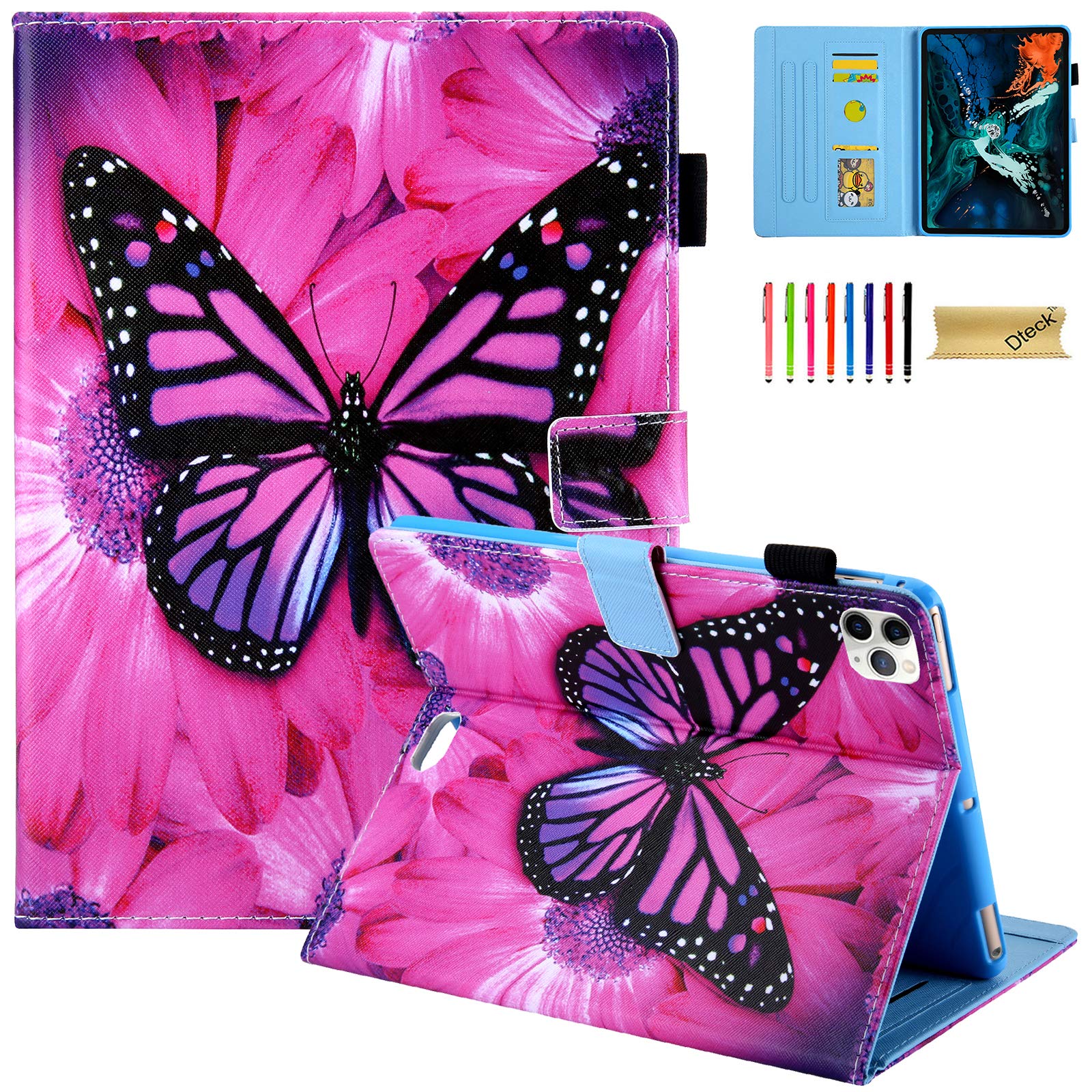 Dteck iPad Air 11'' Case 2024 & iPad Pro 11 inch Case (1st/2nd/3rd/4th Gen 2018-2022) - Slim Folio Wallet Cover with Auto Wake/Sleep for iPad Air 5th/4th Gen 10.9