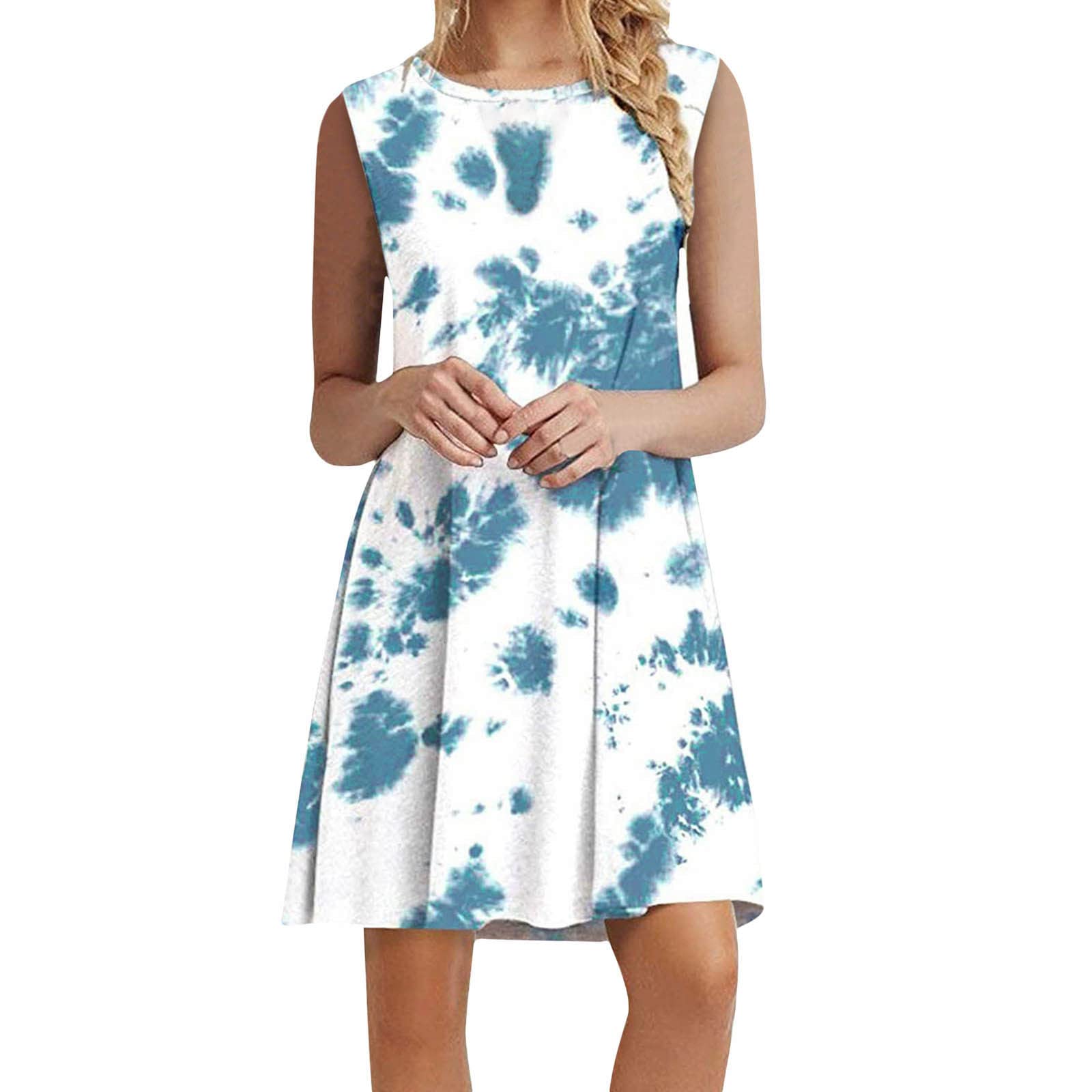 Floral Print Women's Beach Sundress - Sleeveless Casual Maxi Dress with Loose Tank Top for Spring & Summer | Perfect for Vacation, Poolside, and Outdoor Activities