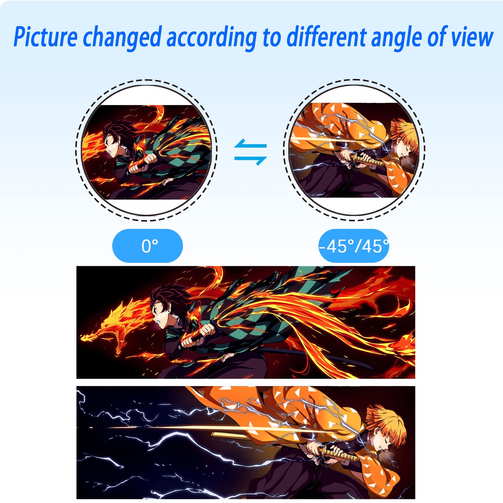 3D Motion Anime Stickers - Waterproof Car Decals & Laptop Skins - Japanese Manga Vinyl Stickers for Cars, Laptops, Skateboards, Walls - Cool Anime Gifts for Kids & Teens - Perfect for Car Decor, School Supplies & Room Decoration