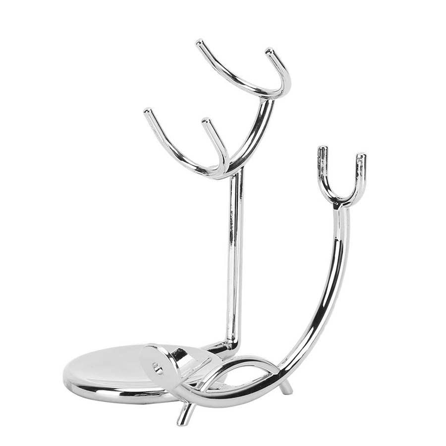 Premium Stainless Steel Beard Grooming Kit for Men - Durable Shaving Rack & Organizer with Display Shelf - Perfect for Home Bathroom, Barbershop, and Travel Grooming Essentials Storage