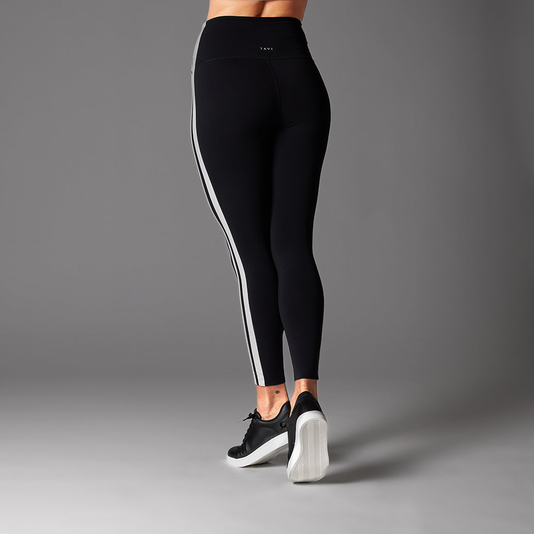 High Waisted 7/8 Striped Yoga Pants for Women - Comfortable Workout Leggings for Running, Gym & Lounge Wear