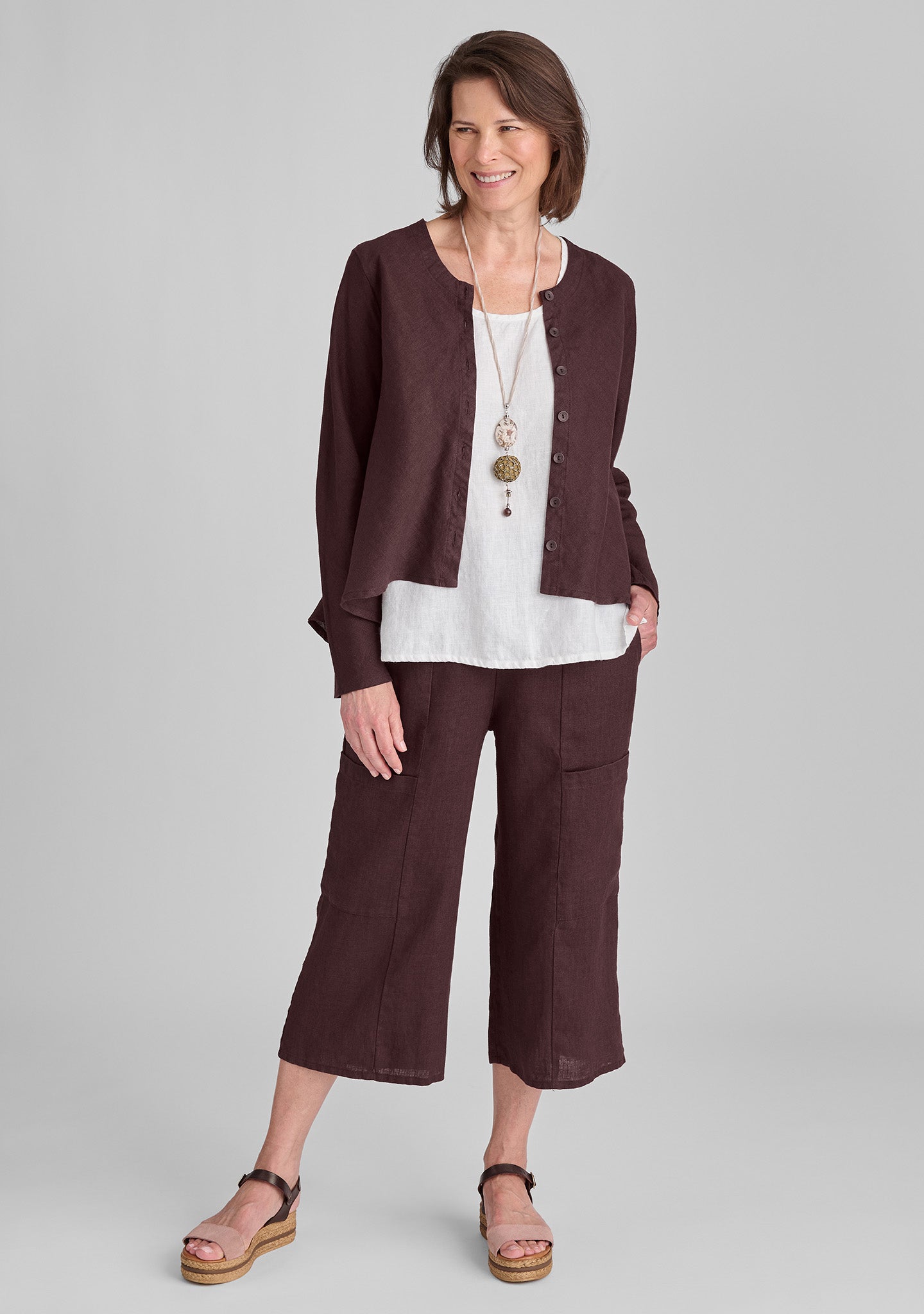 Flattering Linen Crop Pants for Women - Comfortable & Stylish Summer Casual Wear for Beach, Travel & Everyday Outfits