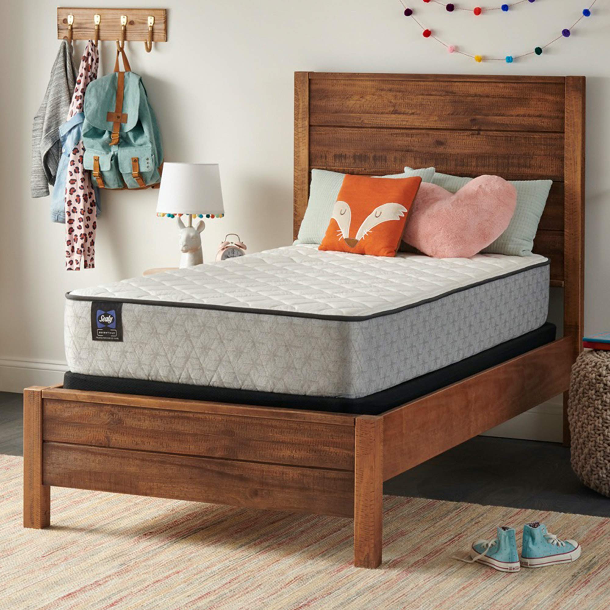 Sealy Essentials Firm Feel Twin XL Mattress - Supportive Spring & Summer Cooling Bed for Hot Sleepers - Perfect for Guest Rooms, Dorms & Small Spaces