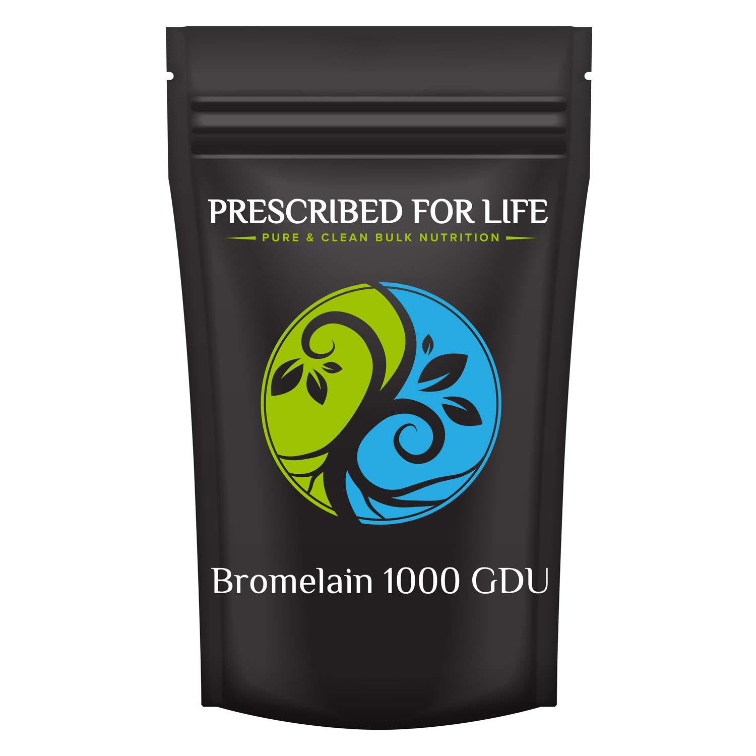 Prescribed For Life Bromelain Powder 1000 GDU | Natural Pineapple Enzyme Supplement for Digestive Support | Gluten Free, Vegan, Non-GMO (1kg / 2.2lb) | Supports Protein Digestion & Gut Health | Ideal for Smoothies, Baking & Post-Workout Recovery