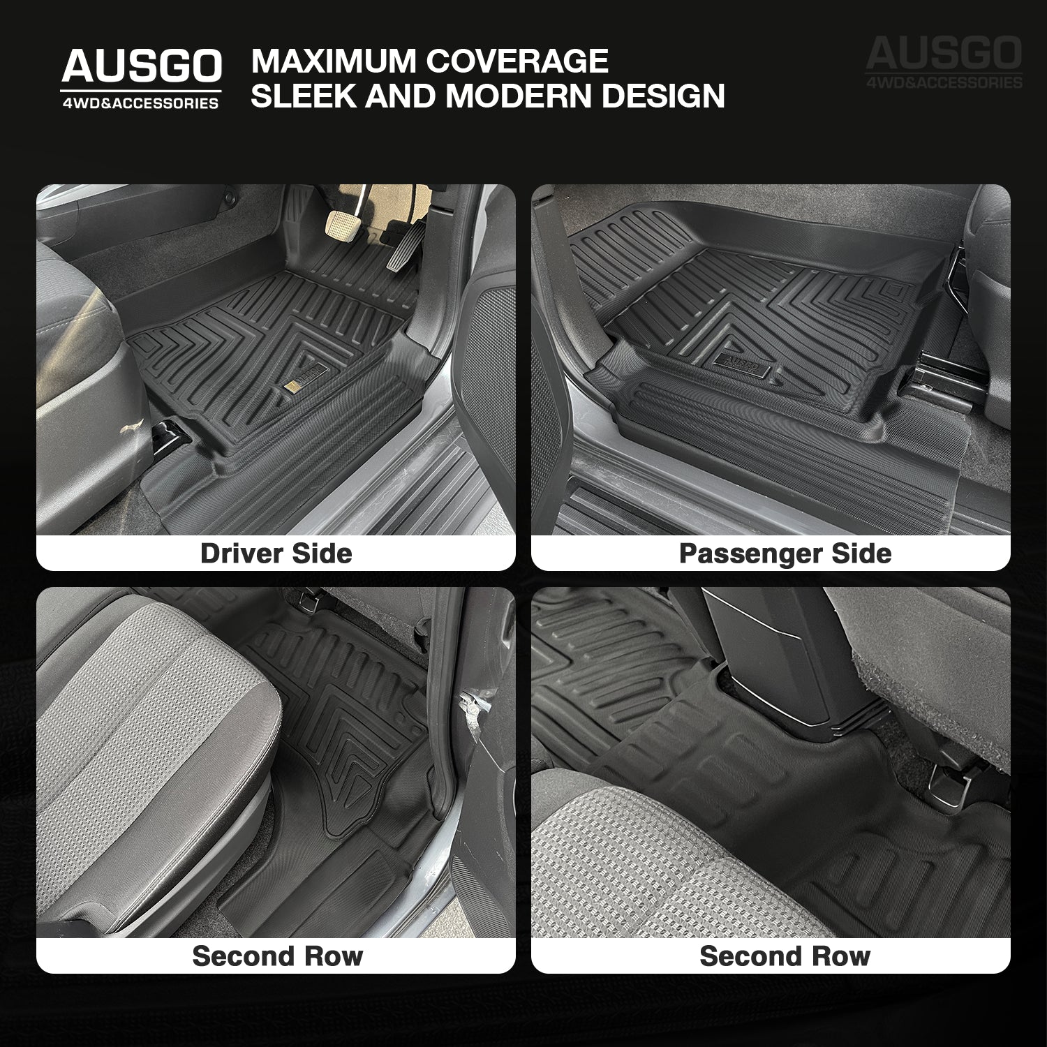 5D Custom Fit Car Floor Mats for ISUZU MUX MU-X (2013-2021) - All-Weather Protection, Non-Slip Design - Perfect for Off-Road, Daily Commute & Family Road Trips