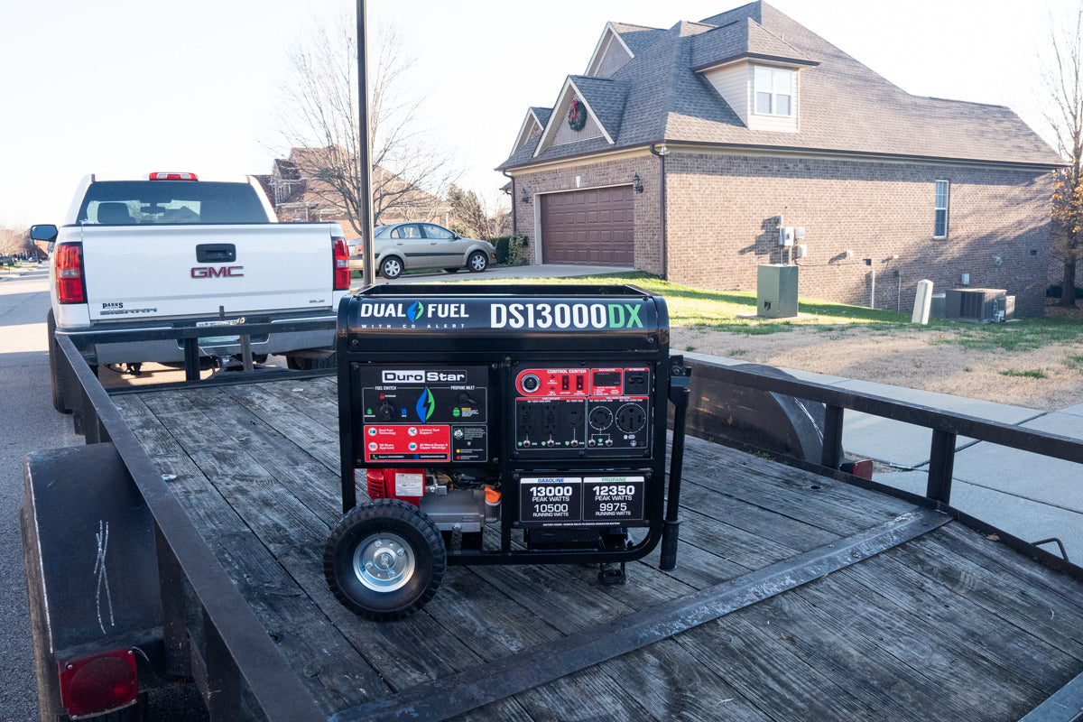 13,000W Dual Fuel Portable Generator with CO Alert - Gas & Propane Powered for Home Backup, Camping & Outdoor Power (EPA & CARB Compliant)