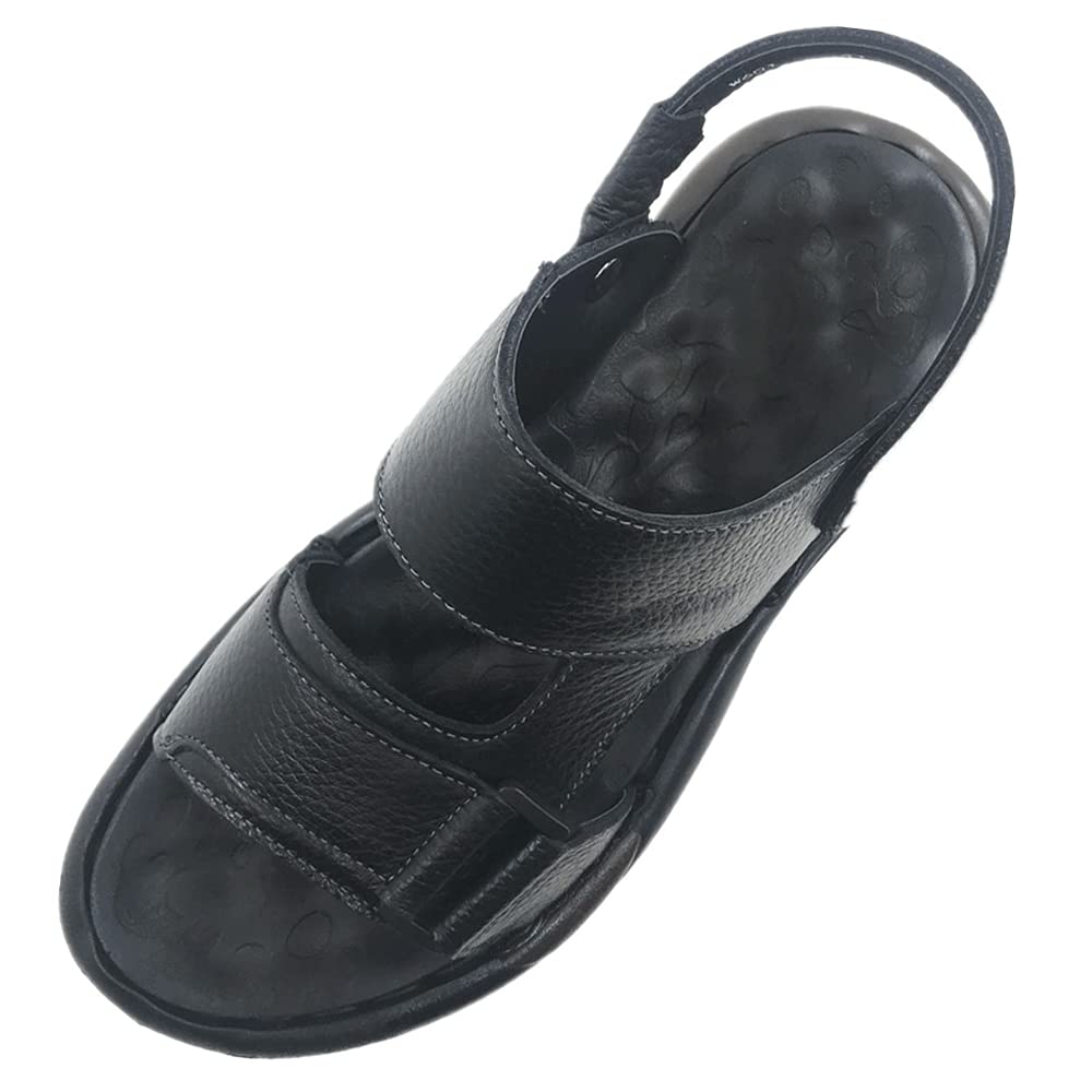 Men's Leather Sandals for Summer Outdoor Hiking & Beach - ZLUXURQ
