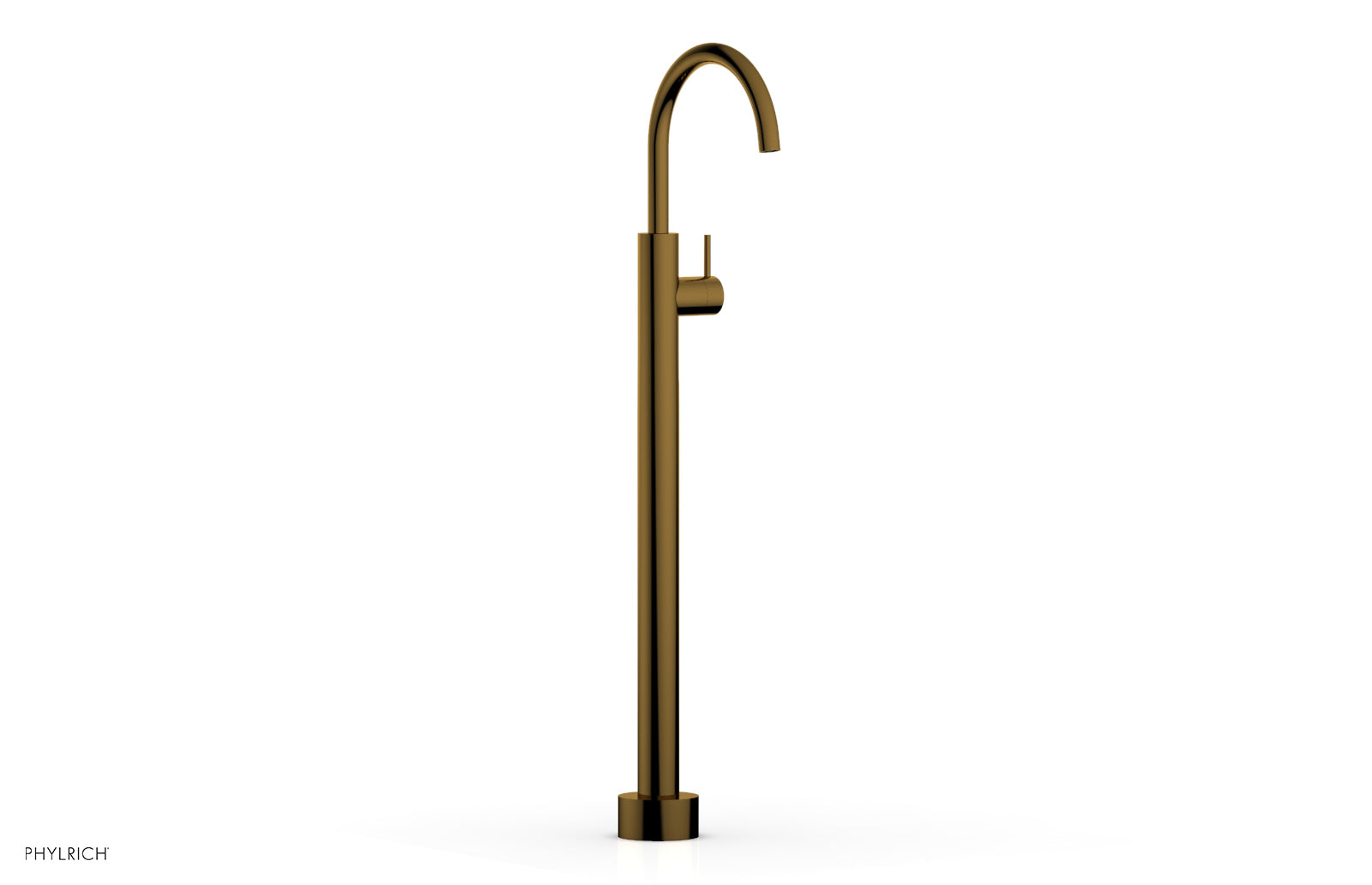 BASIC II Tall Floor Mount Tub Filler with Lever Handle - Model 230 45 02 - Perfect for Modern Bathroom Renovations and Spa-Like Bathtub Installations