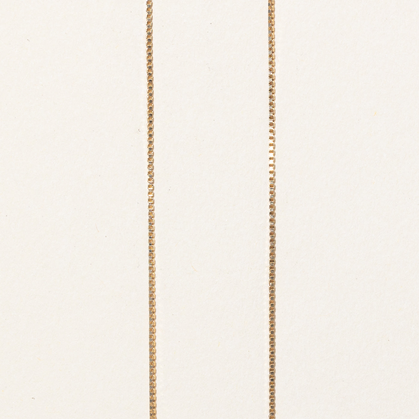 10k Yellow Gold Box Link Chain Necklace 24