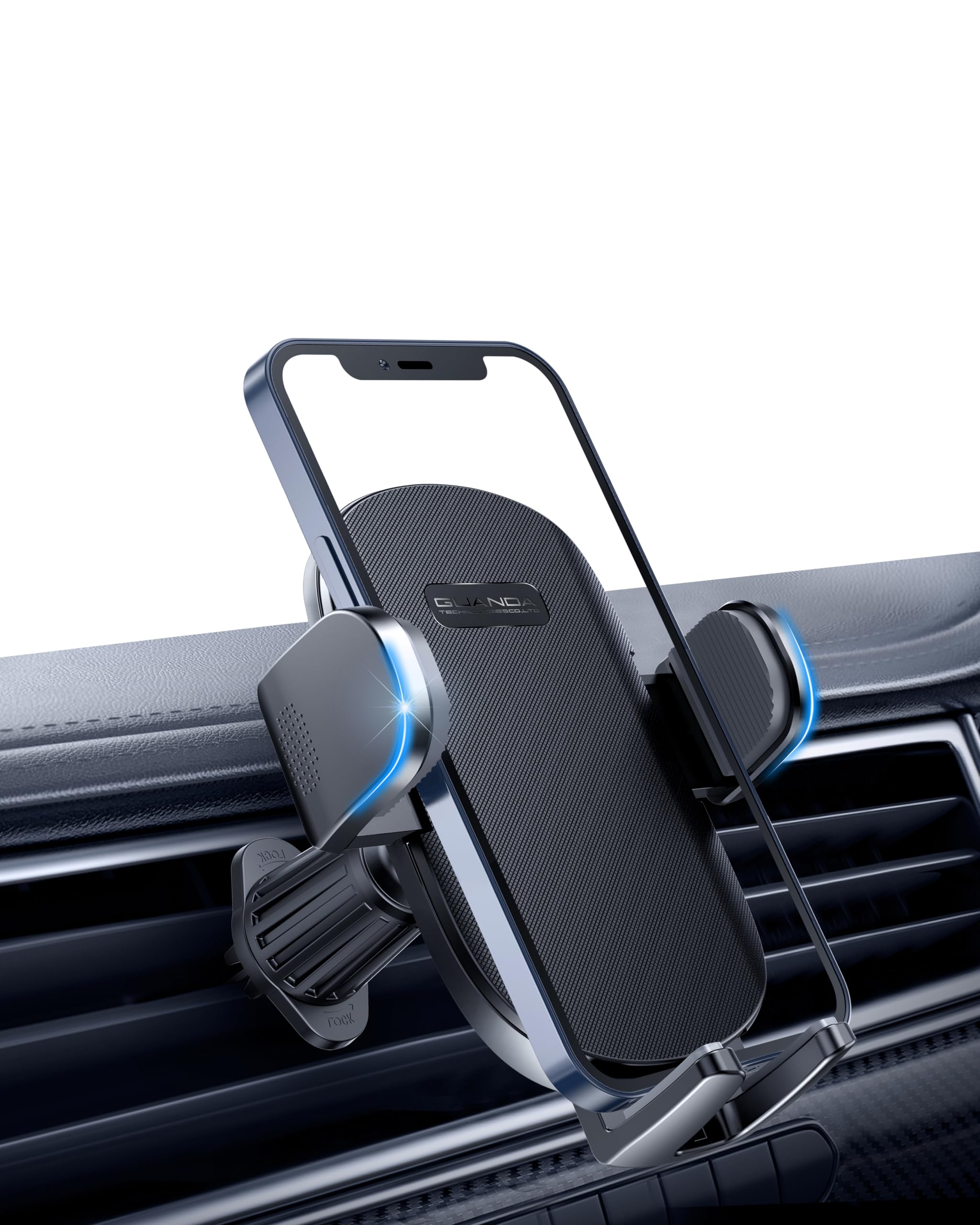 Universal Car Phone Holder - 360° Adjustable Air Vent Mount for iPhone & Smartphones - Safe Driving Accessory