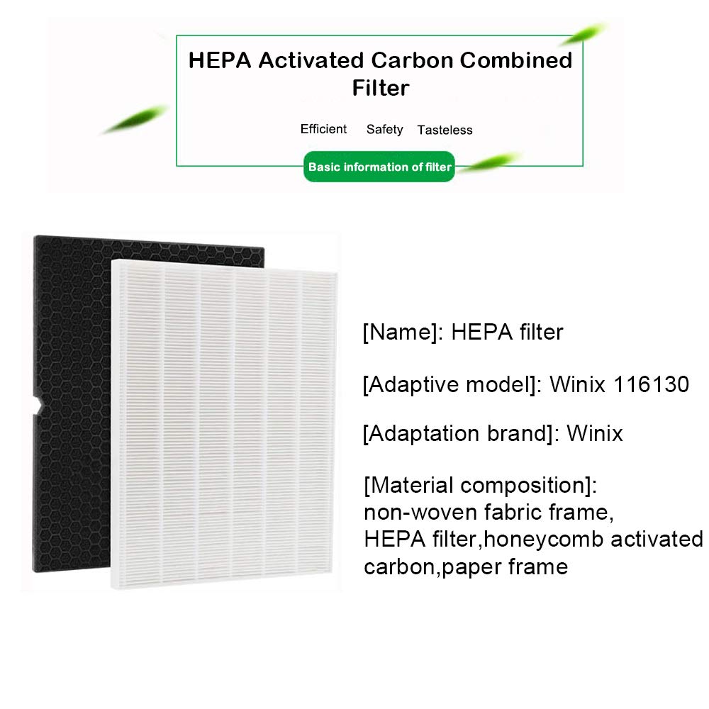 5500-2 Air Purifier Replacement Filter - HEPA & Activated Carbon Combo (1 Pack) - Compatible with 116130 Model - Perfect for Home, Office & Allergy Relief
