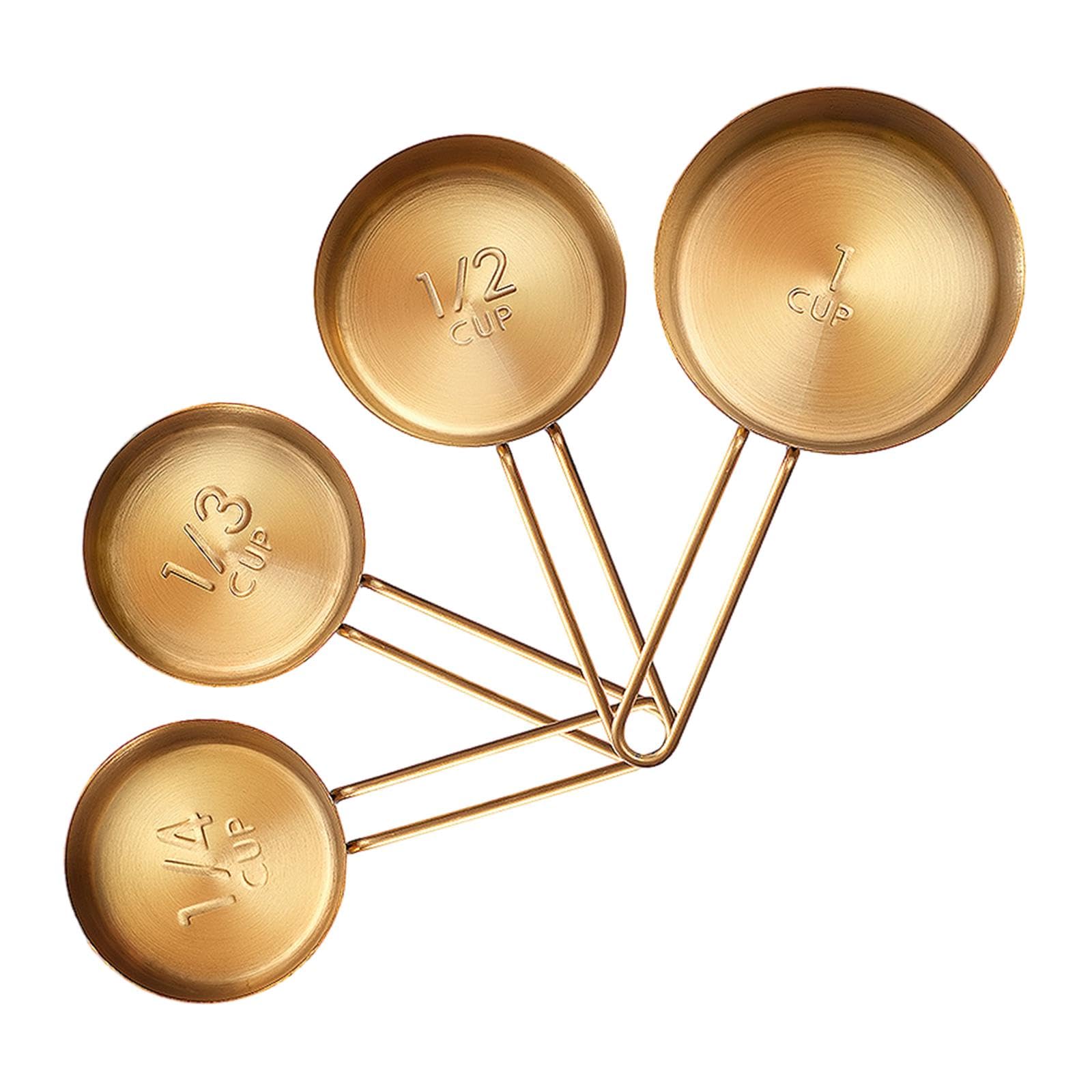 CALANDIS® 4-Piece Measuring Cups and Spoons Set for Rice, Baking, Coffee Beans - Perfect for Cooking, Baking, and Meal Prep