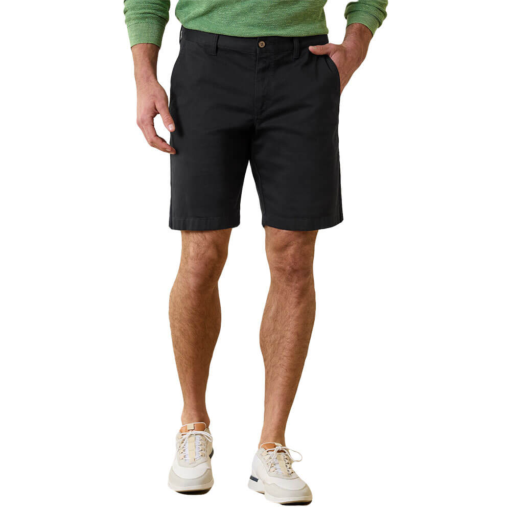 Tommy Bahama Men's 10 Inch Boracay Swim Trunks - Quick Dry Beach Shorts with Pockets, Black | Perfect for Swimming, Vacation & Summer Outdoor Activities