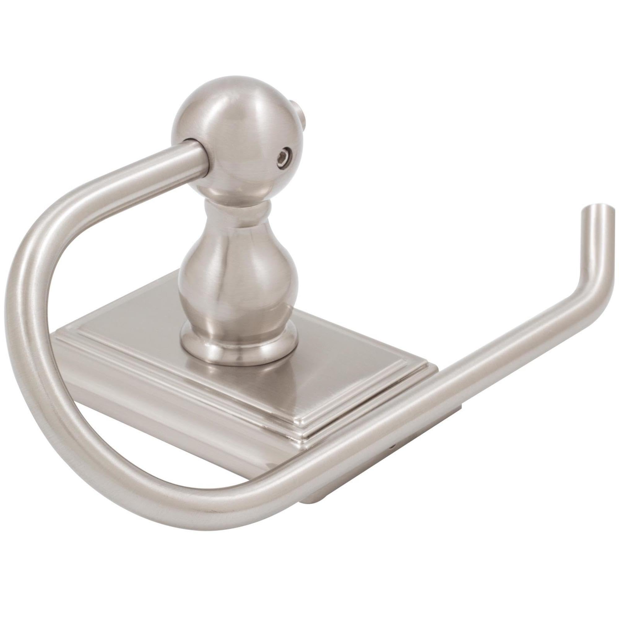 Stone Harbor Hardware Westwood European Paper Holder in Satin Nickel - Elegant Bathroom & Kitchen Towel Holder for Home Decor