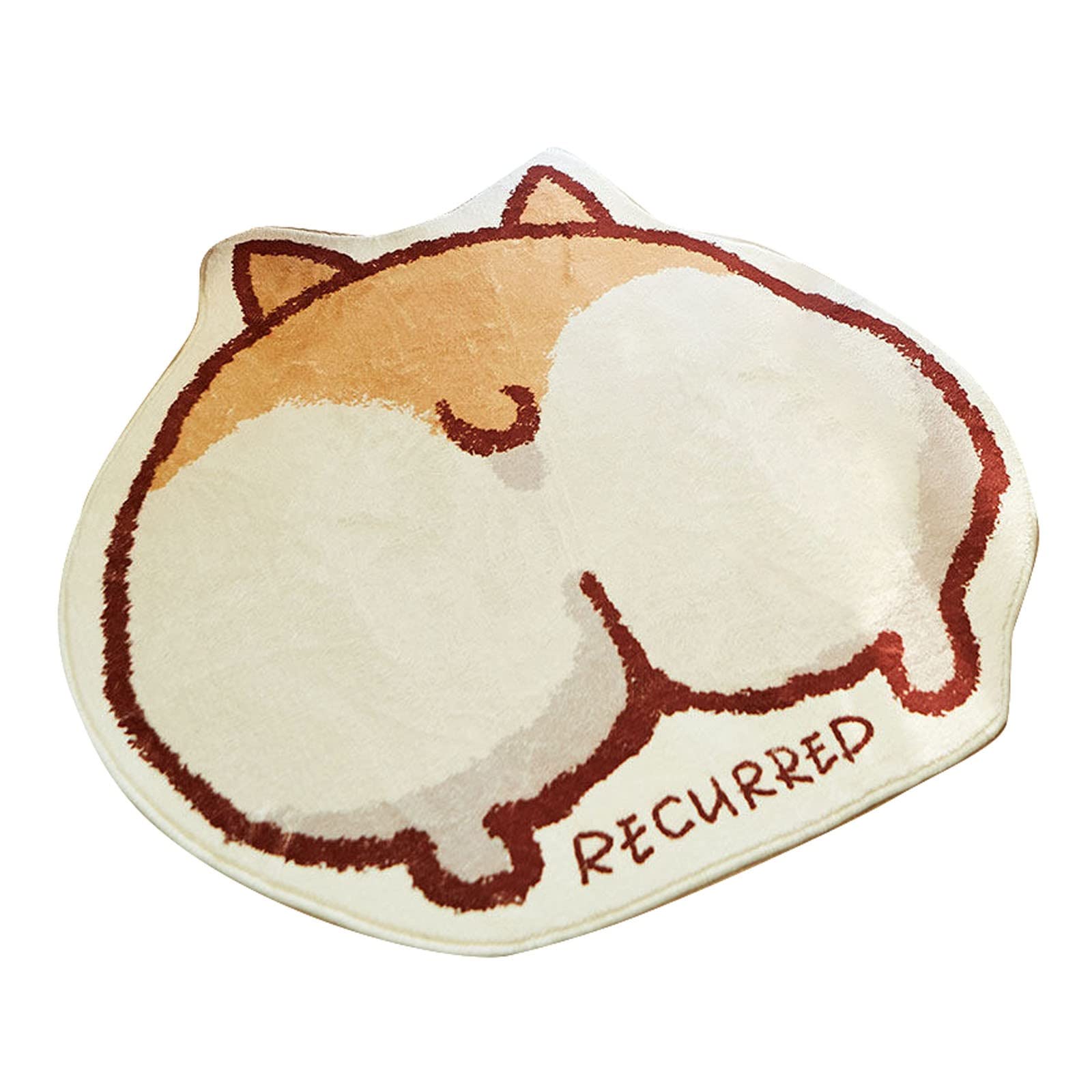 Cute Cartoon Round Non-Slip Absorbent Carpet - Soft Floor Mat for Bedroom, Living Room, Balcony & Bathroom | Cozy Home Decor for Bedside, Coffee Table & Kids Play Area