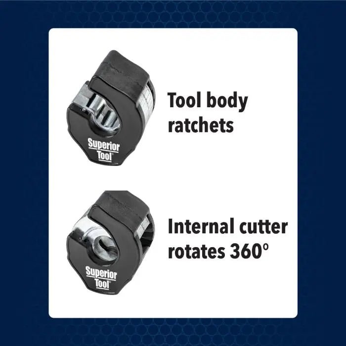 1/2 Inch Ratcheting QuickCut Tubing Cutter - Heavy Duty Copper Pipe Cutter - 6 Pack for Plumbing, HVAC, and DIY Projects