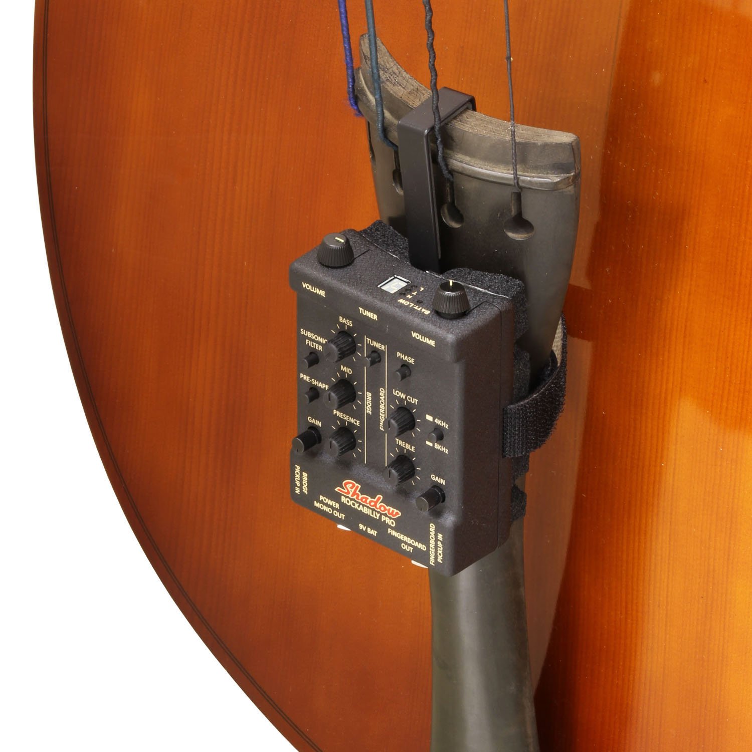 Shadow RB-PRO Rockabilly Pro Upright Bass Pickup & Preamp - Professional Acoustic Bass Pickup System for Live Performance & Studio Recording