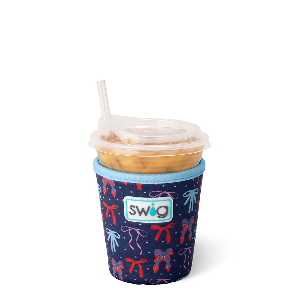 Miss Independence Small Iced Cup Coolie - Insulated Beverage Holder for Coffee, Tea & Cold Drinks | Perfect for Beach, Picnics & Outdoor Activities