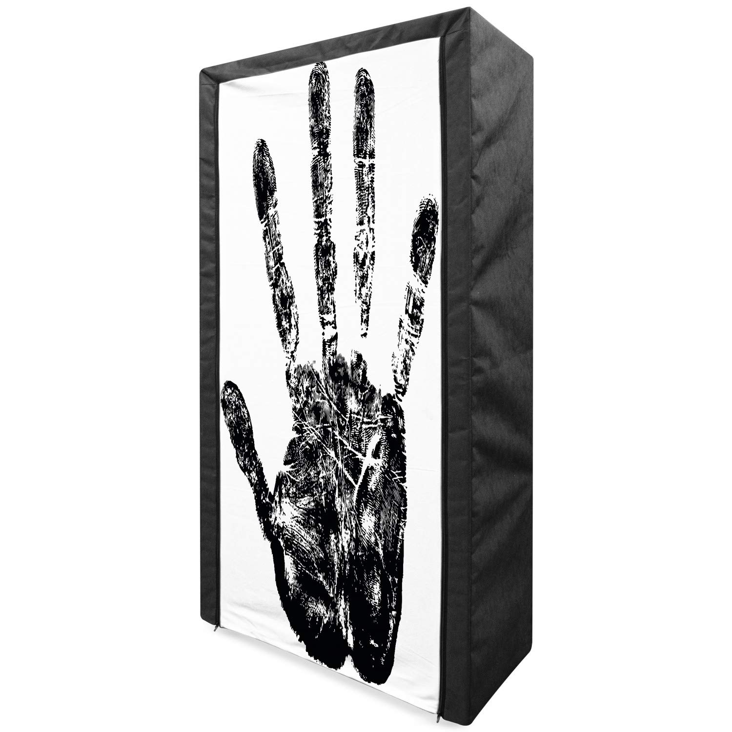 Ambesonne Modern Portable Fabric Wardrobe - Black 33.5
