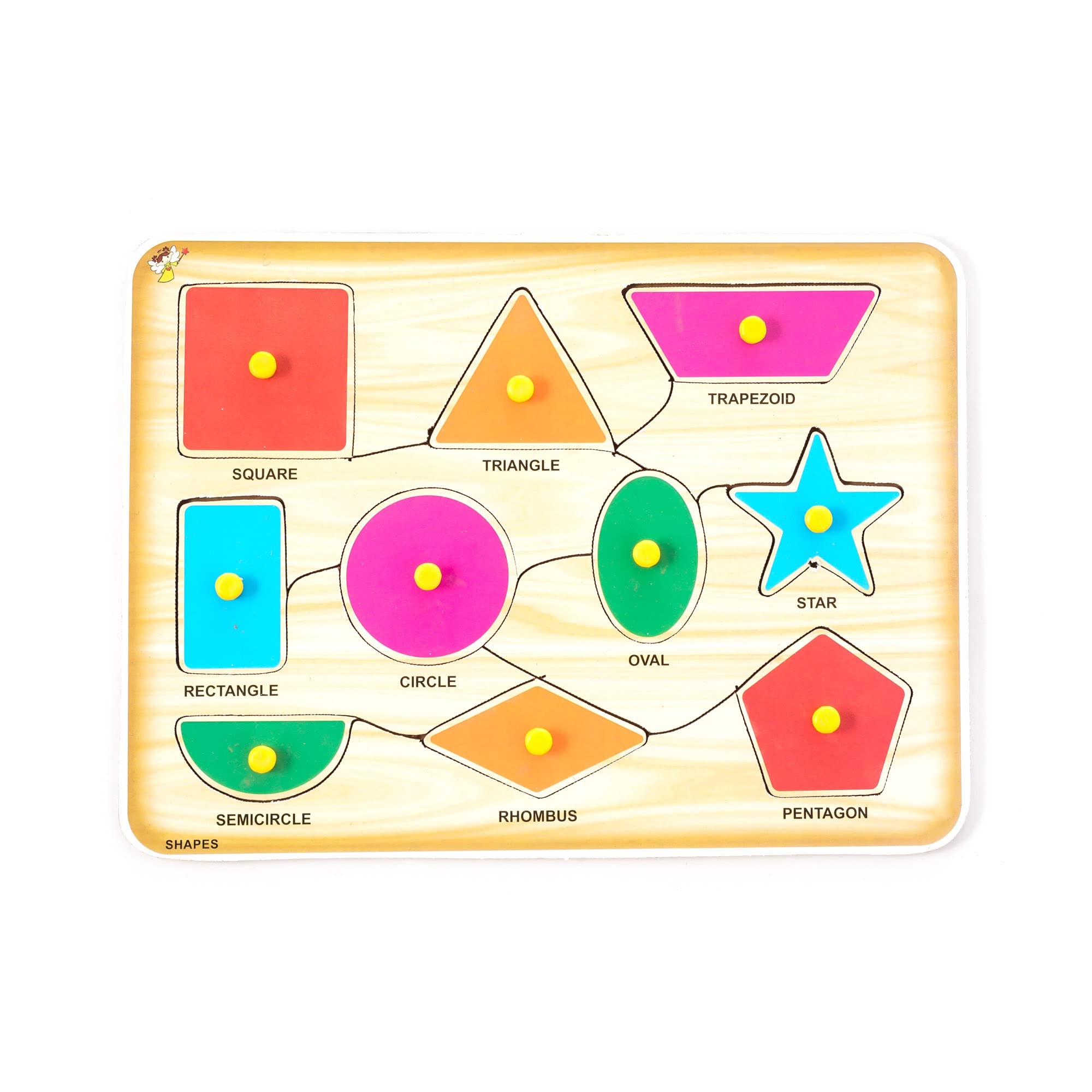 EL FIGO Wooden Puzzles for Kids - Educational Learning Toys with Shapes, Fruits, Vegetables & Body Parts - Montessori Toddler Puzzle Game for Early Childhood Development - Perfect for Homeschooling, Preschool & Kindergarten Classroom Activities