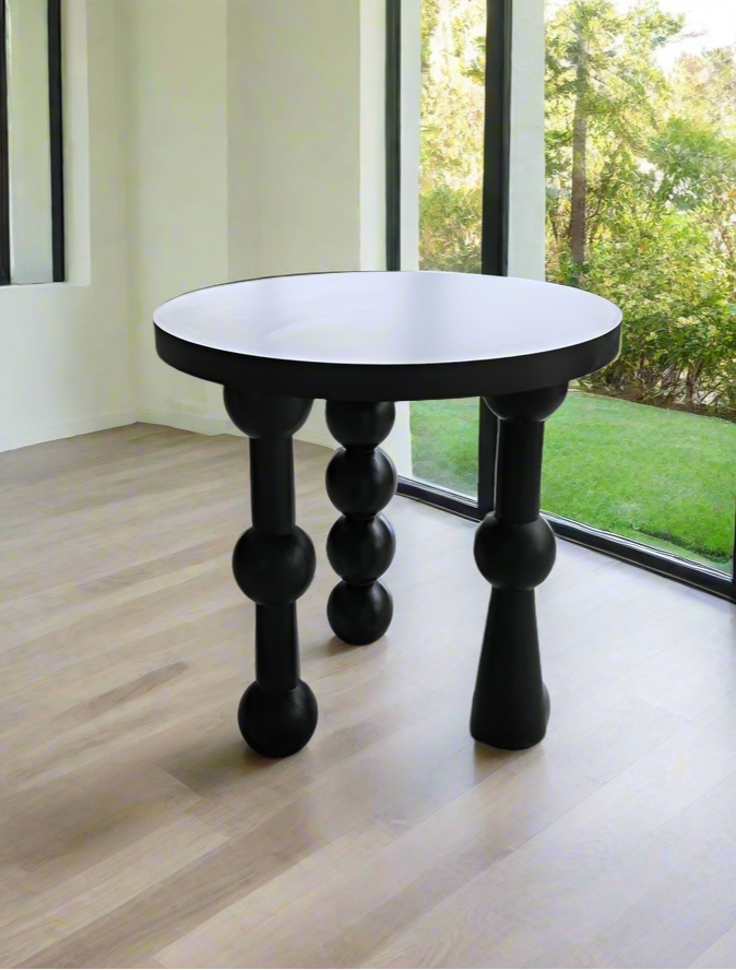 Zenda 3-Piece Dining Table Set with White Chairs - Perfect for Small Spaces, Breakfast Nook & Cozy Apartments