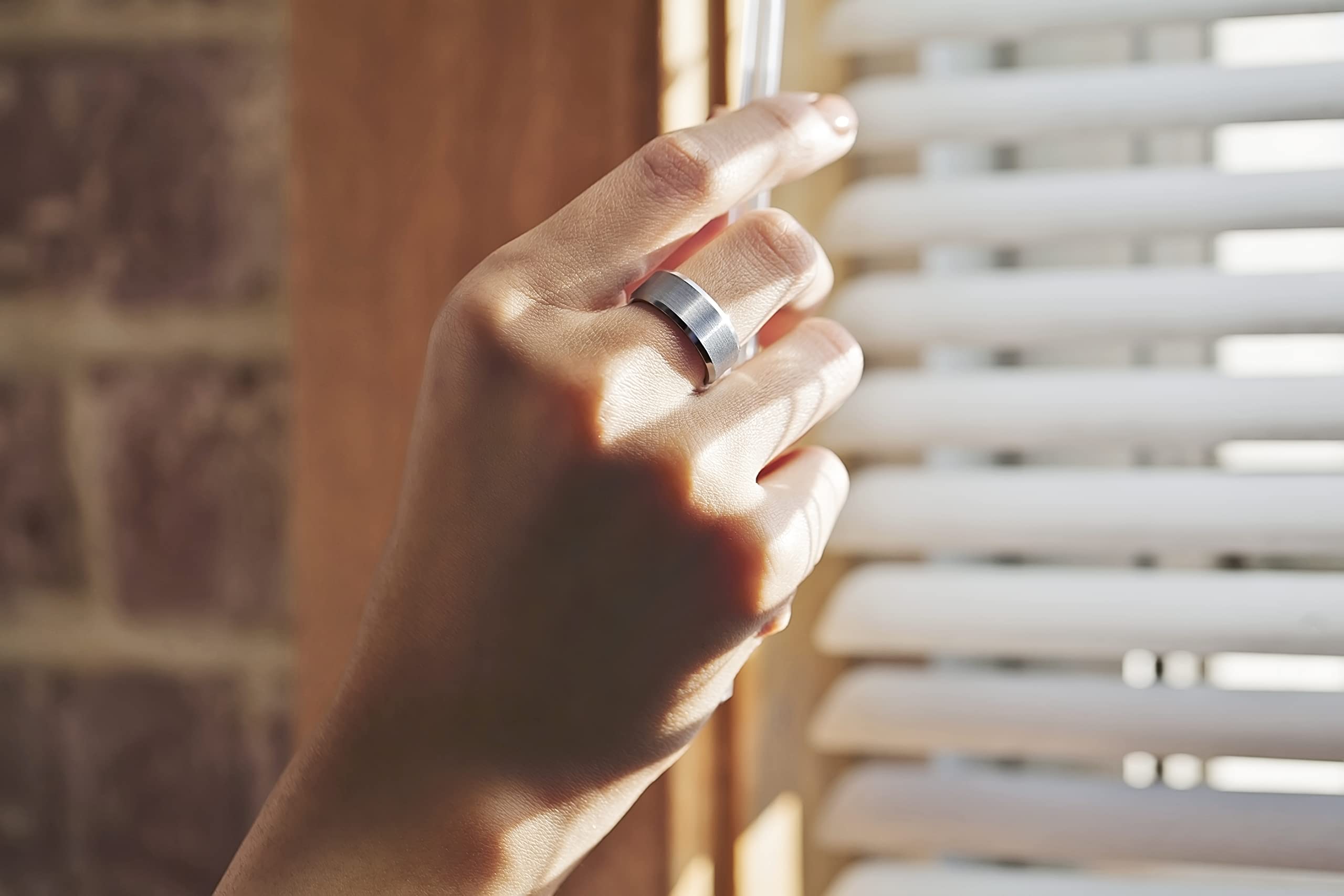 Nature Inspired Mountain Range Wedding Band - Forest Engagement Ring for Outdoor Lovers - Handcrafted Tree & Hiker Ring - Perfect for Adventure Weddings, Hiking Proposals & Nature-Themed Ceremonies