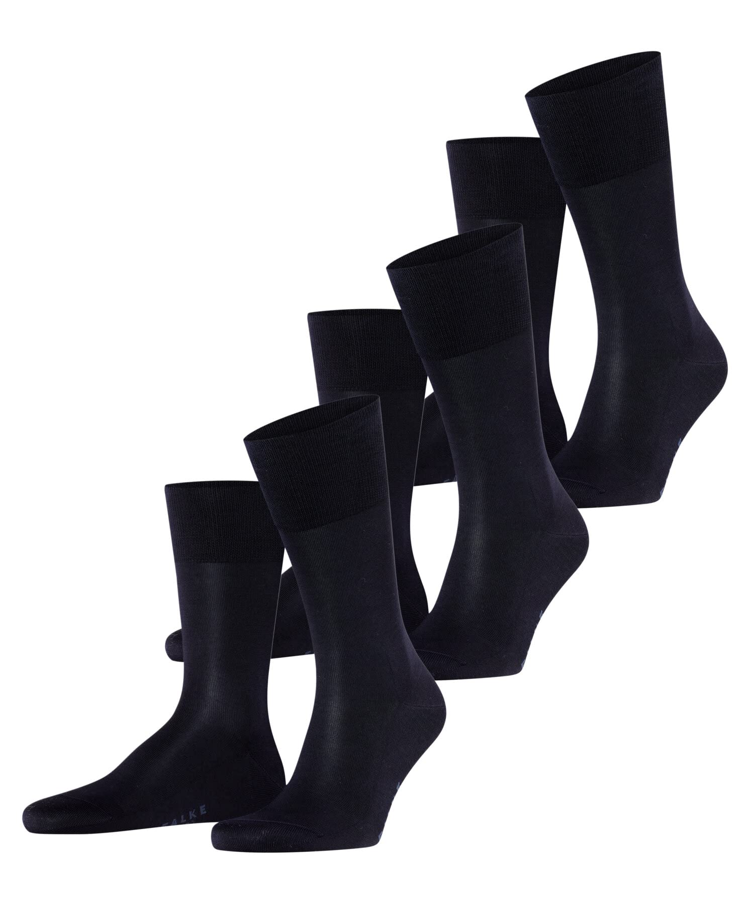 FALKE Men's Tiago Cotton Dress Socks - 3 Pairs Pack | Comfortable Formal Socks for Business, Office & Wedding Attire | Premium Breathable Cotton Blend for All-Day Wear
