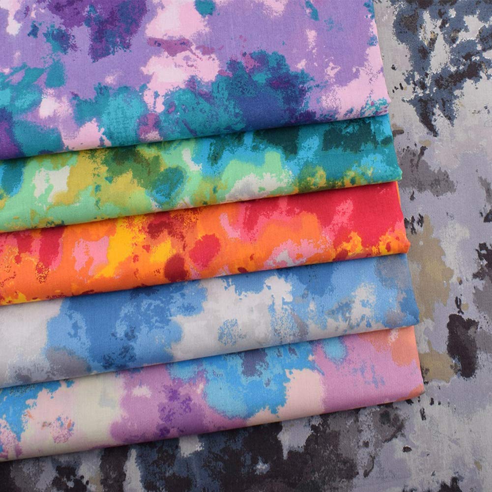 6Pcs 100% Cotton Fat Quarters Fabric Bundles - 19.69
