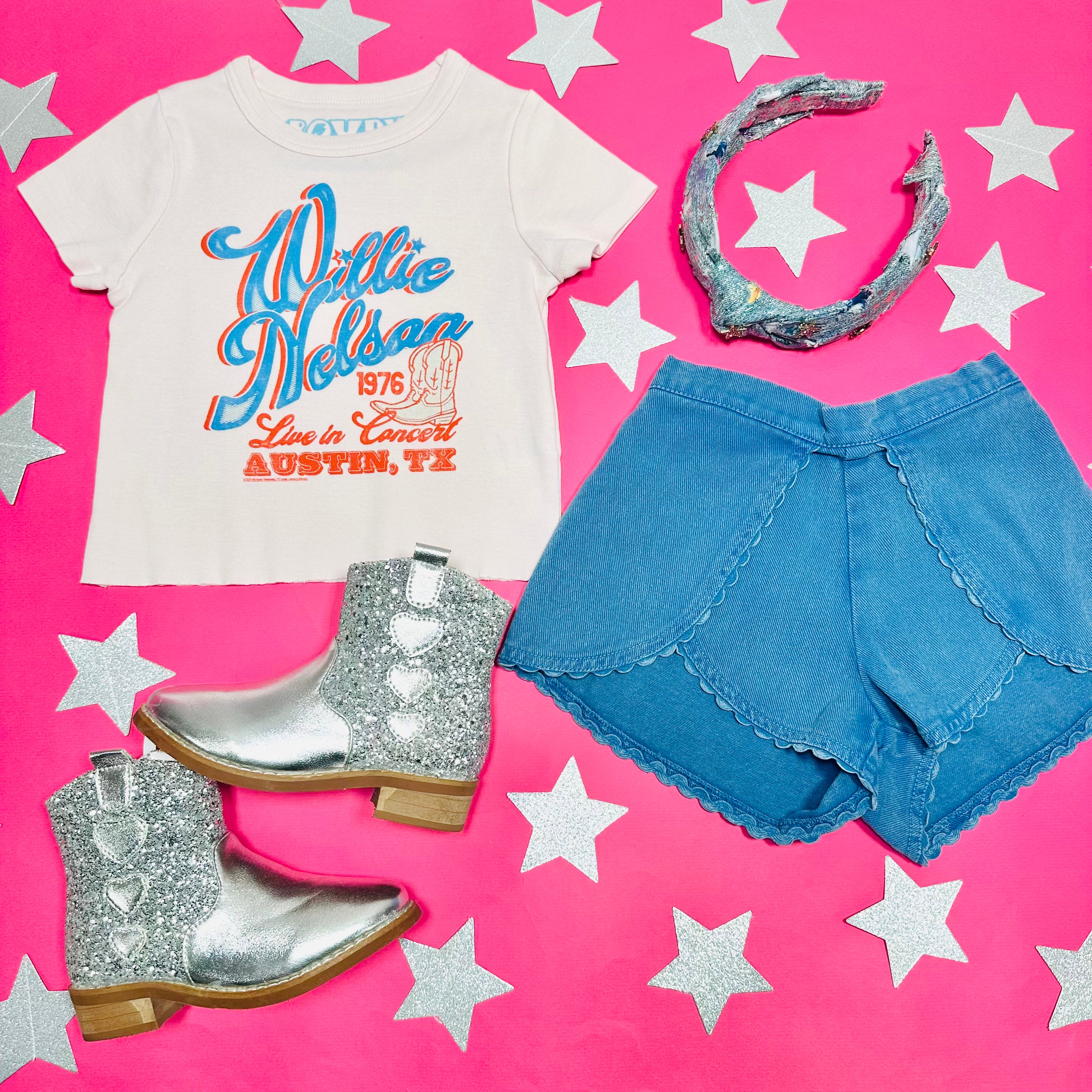 Willie Nelson Austin Cowboy Boots T-Shirt - Vintage Country Music Graphic Tee for Men & Women - Perfect for Concerts, Festivals & Western Style Outfits
