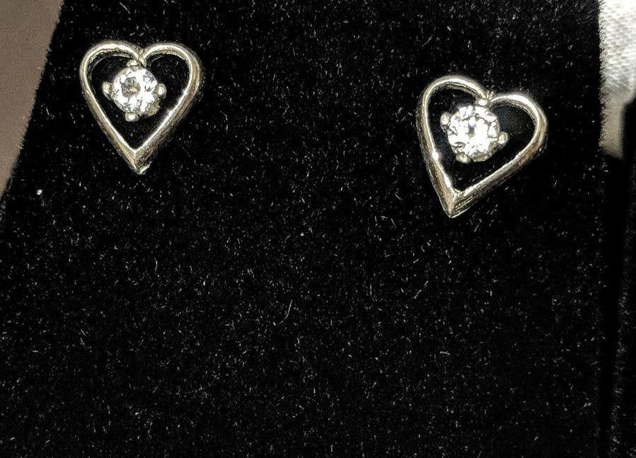 Genuine Sapphire, Ruby & Emerald Heart Stud Earrings - Sterling Silver Birthstone Jewelry for Women | Perfect Gift for Valentine's Day, Anniversary & Special Occasions