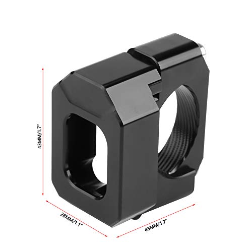 Universal 22mm-28.6mm Aluminum Alloy Motorcycle Gear Indicator Bracket - Black Speed Gear Display for Hon-da Yama-ha Kawa-saki Su-zuki - Perfect for Track Racing & Street Riding