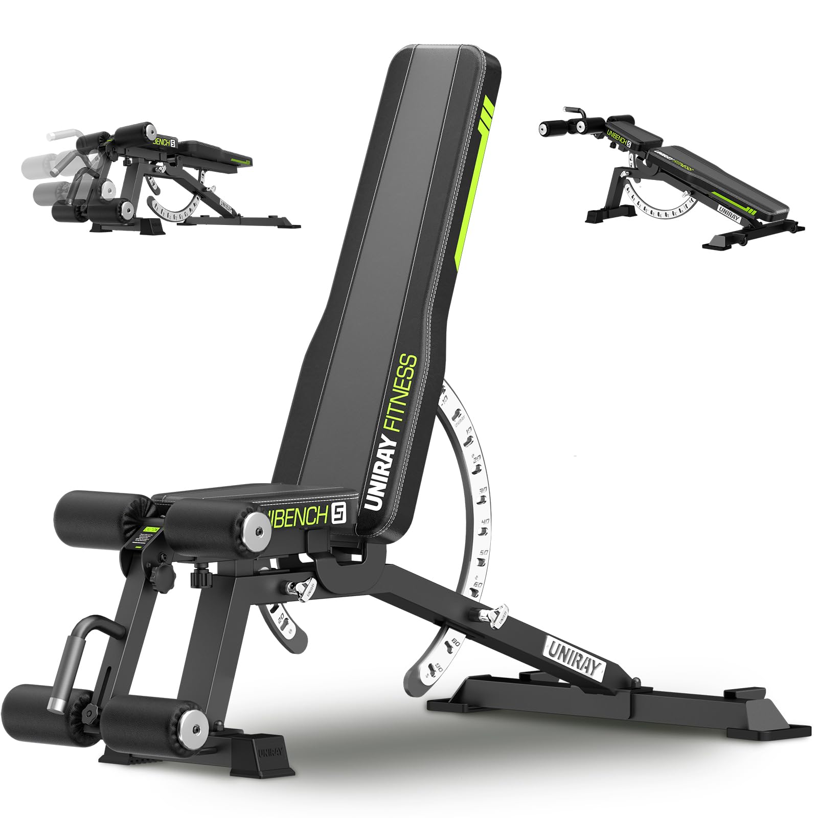 Adjustable Weight Bench for Home Gym - 1200LBS Capacity, Multi-Position Back/Seat/Foot Hook for Strength Training & Bench Press - Perfect for Home Workouts, Bodybuilding & Fitness Exercises