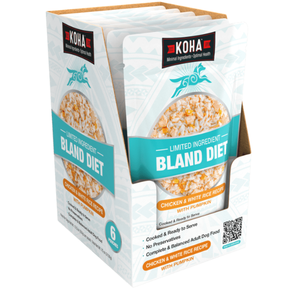 KOHA Limited Ingredient Dog Food - Grain Free Chicken & White Rice Recipe for Sensitive Stomachs | Bland Diet for Dogs with Allergies & Digestive Issues | Perfect for Recovery, Transition & Everyday Meals