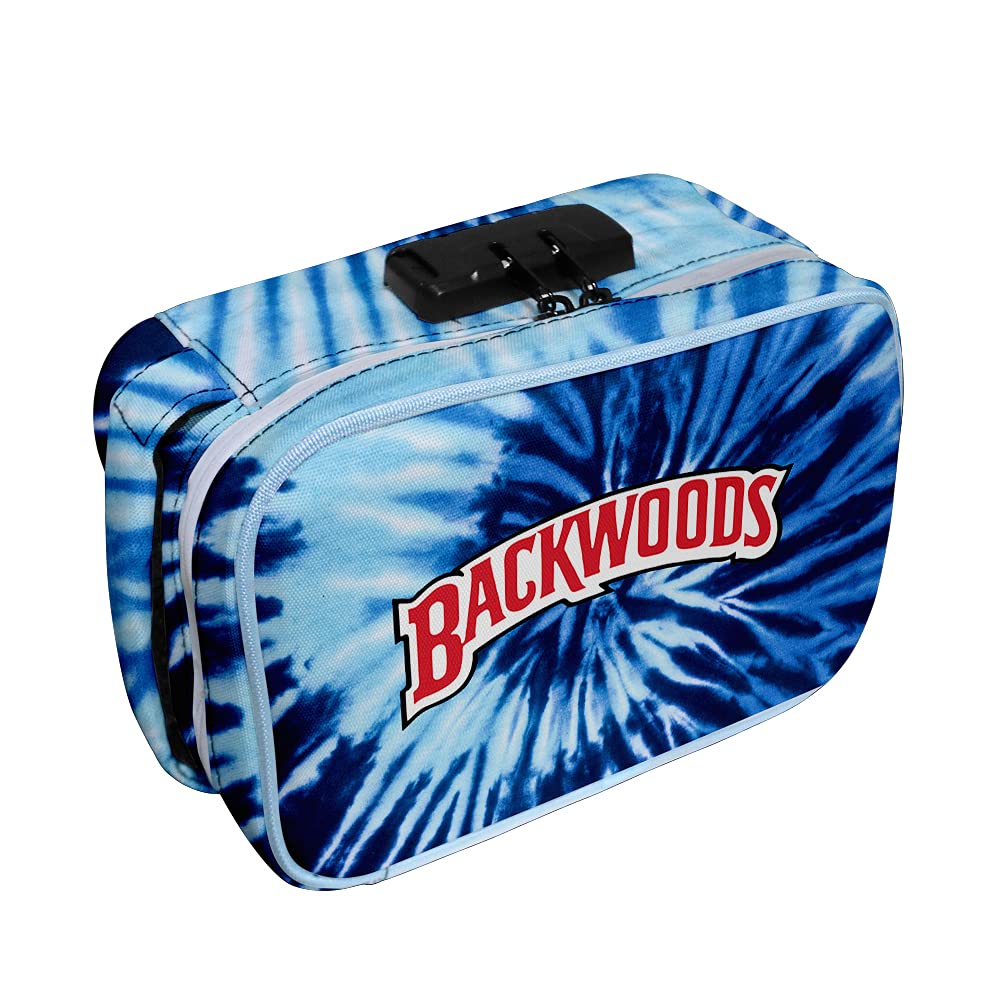 Backwoods Smell Proof Bags with Combination Lock - Odor Resistant Storage & Travel Bags (23x12x16cm) for Indoor/Outdoor Use - Perfect for Camping, Hiking, and Secure Storage