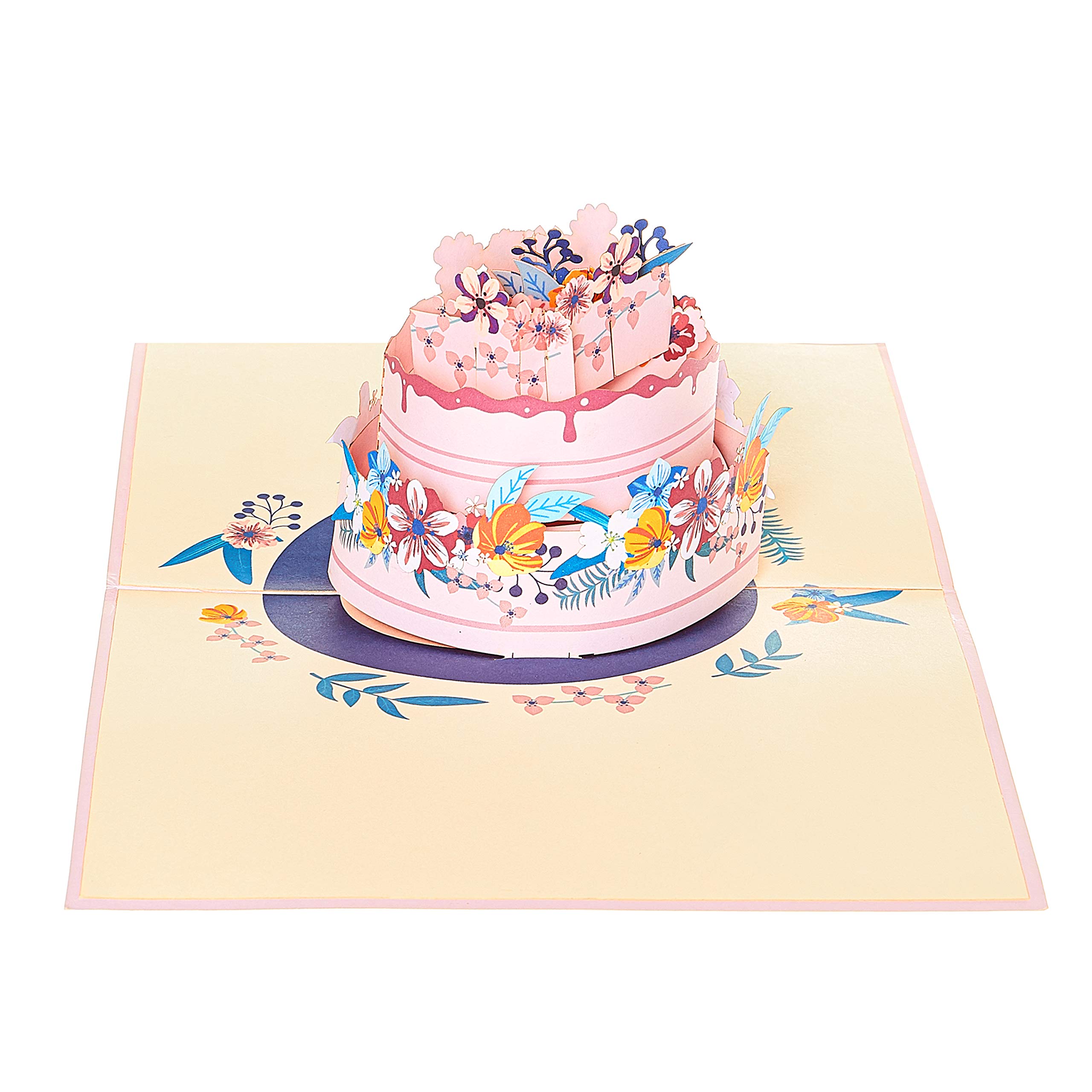 3D Birthday Cake Pop Up Card - Handmade Greeting Card for Mom, Wedding, Special Occasions | Perfect Gift for Birthdays, Anniversaries & Celebrations | Unique Cake-Themed Card for Memorable Moments