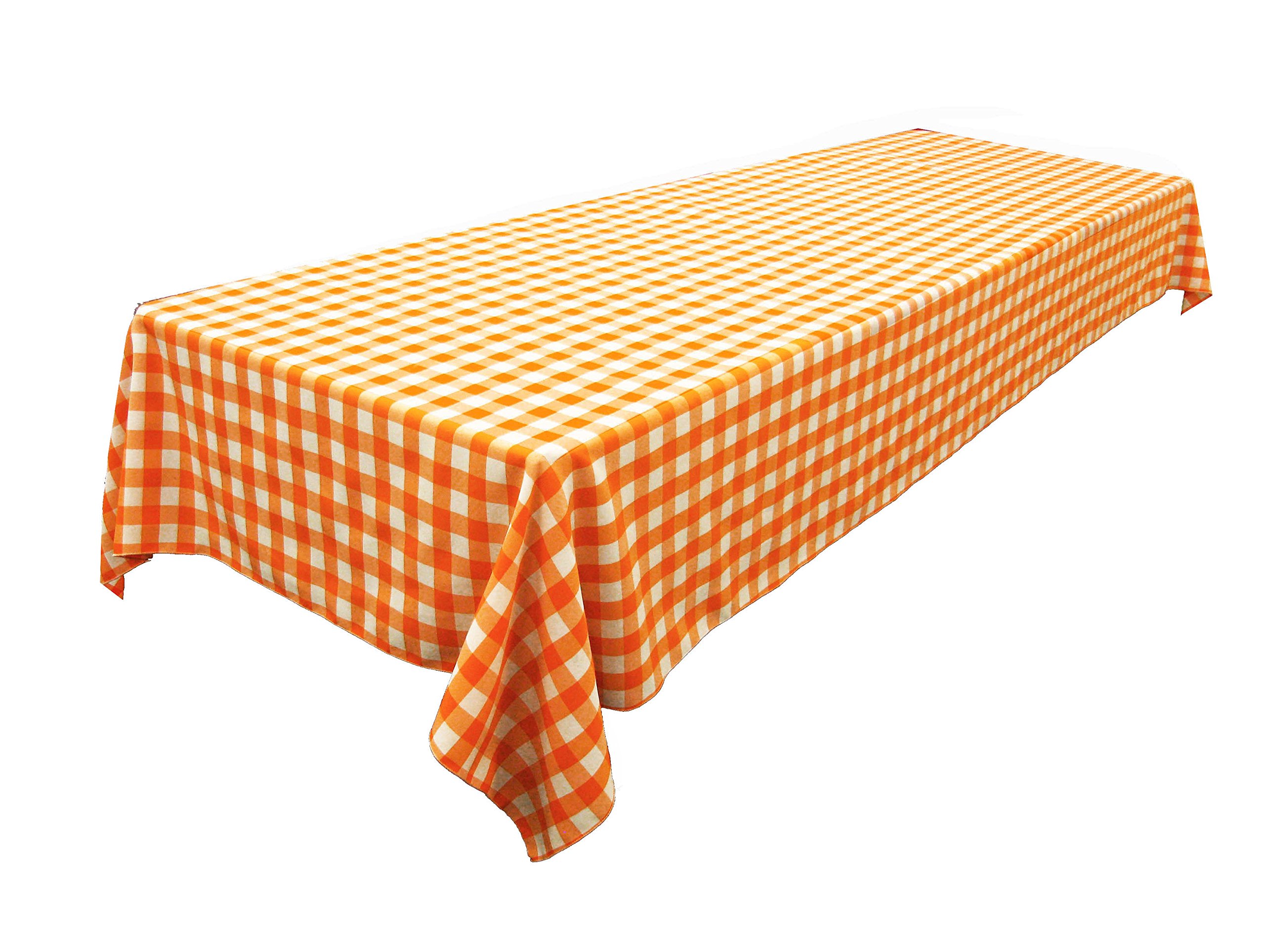 LA Linen Polyester Gingham Tablecloth 60x144