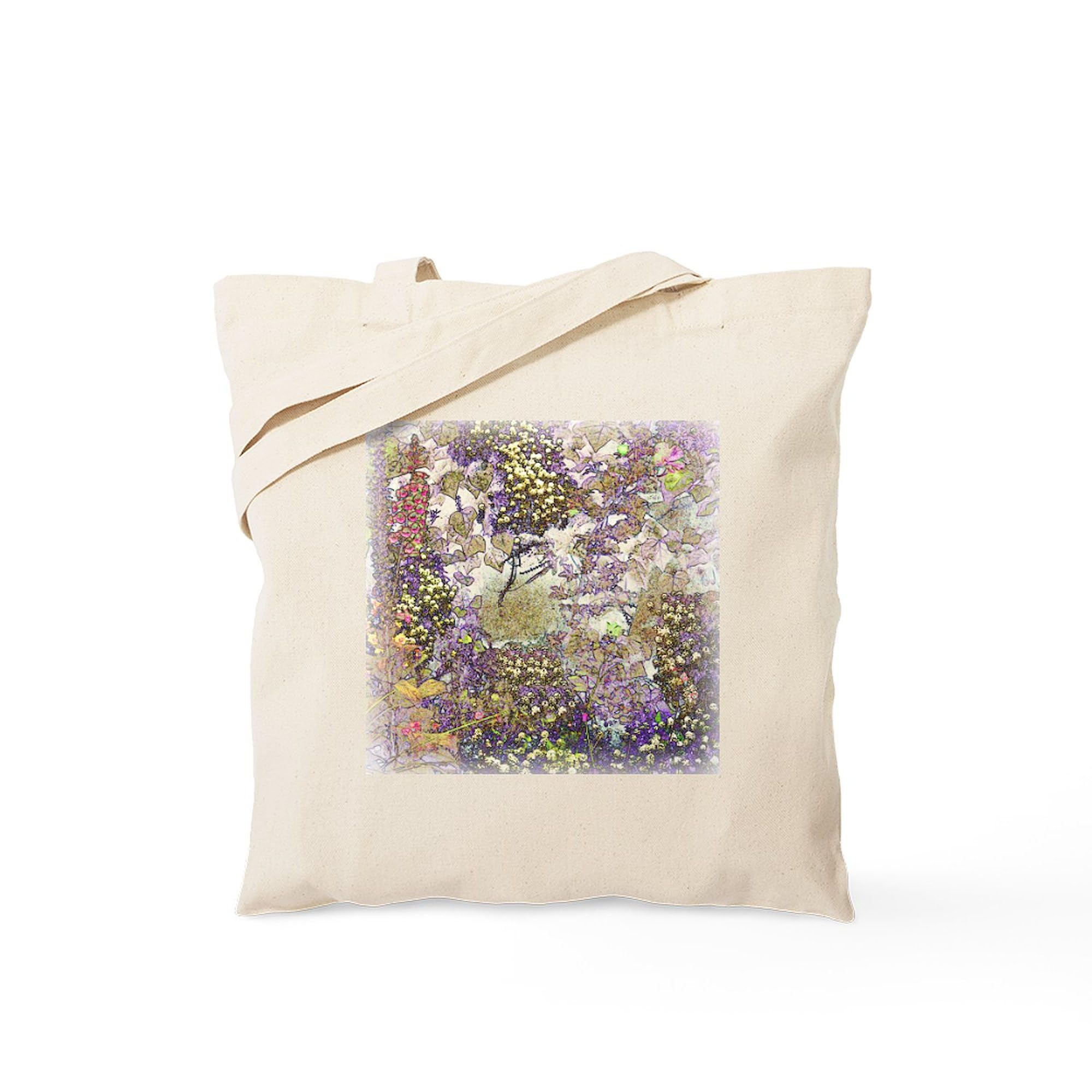 Nature's Floral Arrangement Tote Bag - Eco-Friendly Natural Canvas Reusable Shopping Bag for Groceries, Beach & Daily Use