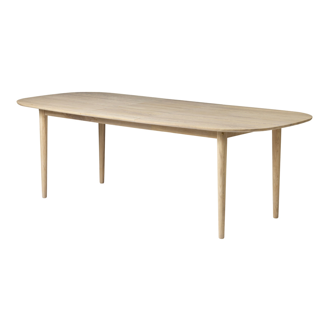 Modern C63E Bjork Rectangular Dining Table - Solid Wood Kitchen Table for 6-8 People | Perfect for Dining Room, Kitchen, and Open Concept Living Spaces