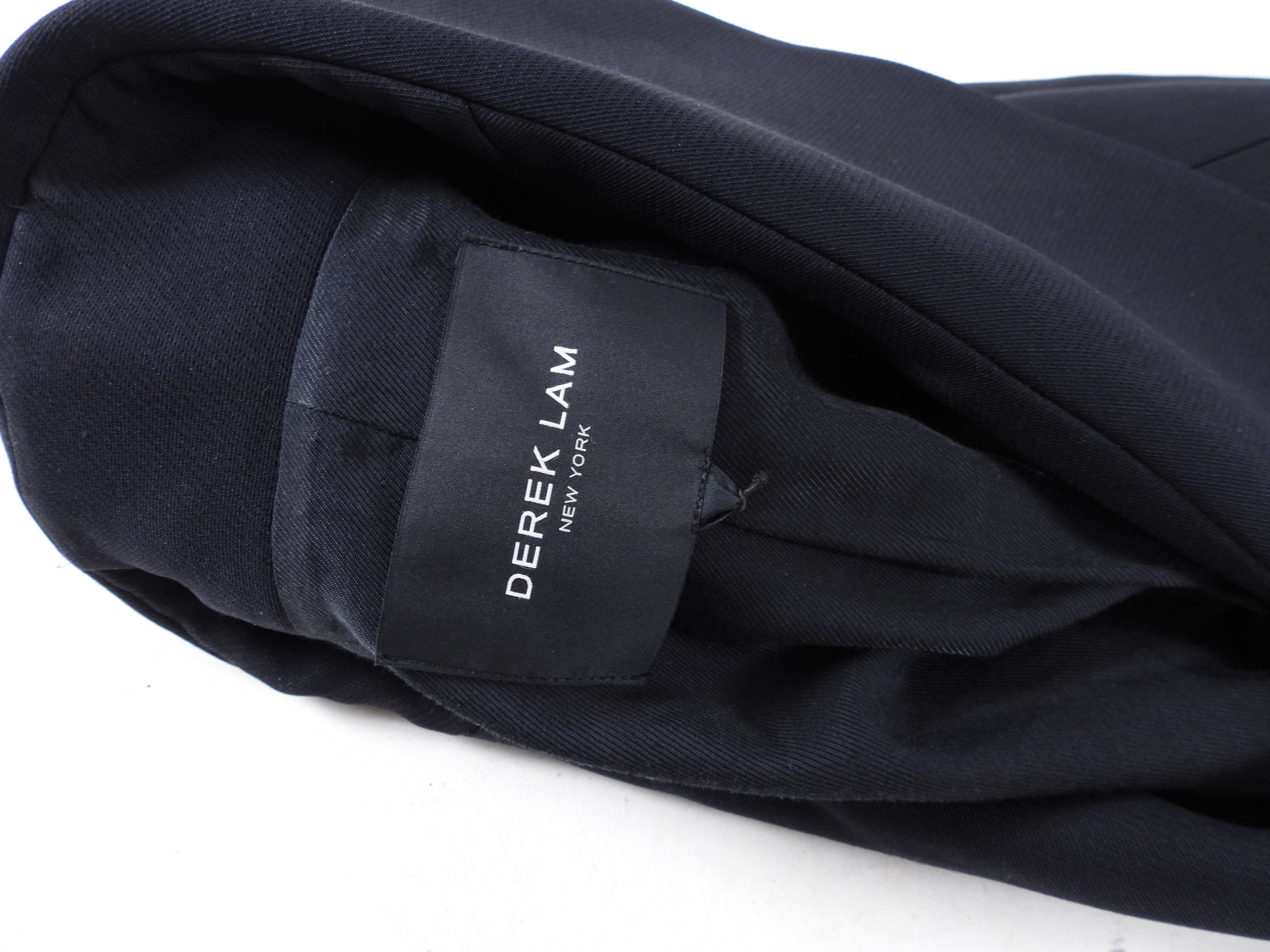 Derek Lam Women's Black Wool Coat with Felt Buttons - Size IT42 / US 6 - Elegant Winter Outerwear for Office & Formal Occasions