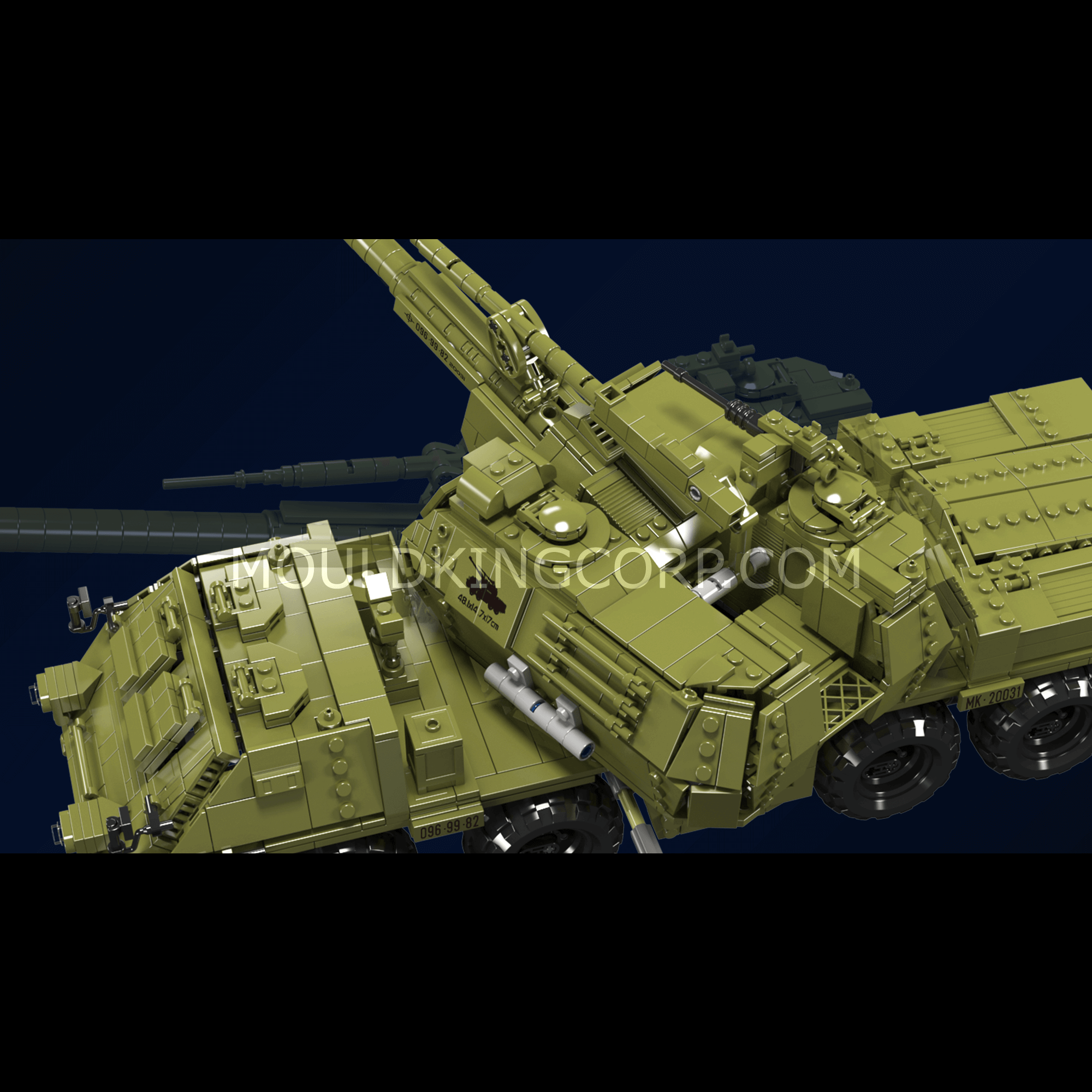 Mould King 20031 Dana Self-Propelled Howitzer Building Set - 1,923 Piece Military Model Kit for Adults & Teens | STEM Toy, Collector's Gift, DIY Project for Army Enthusiasts & Model Builders