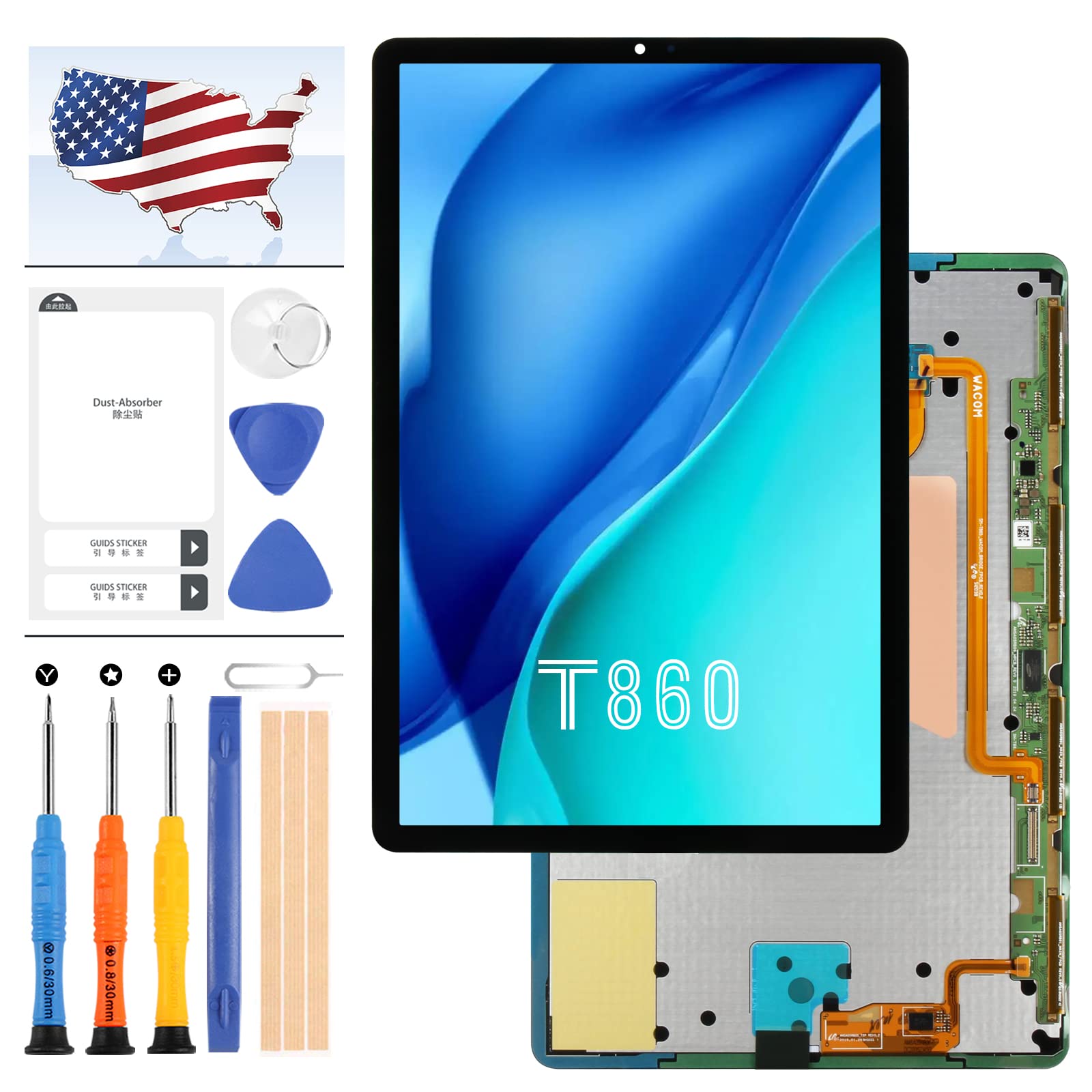 Original Title: Screen Replacement for Samsung Galaxy Tab S6 T865 T860 T867 SM-T860 LCD Display Touch Panel Digitizer Assembly 10.5